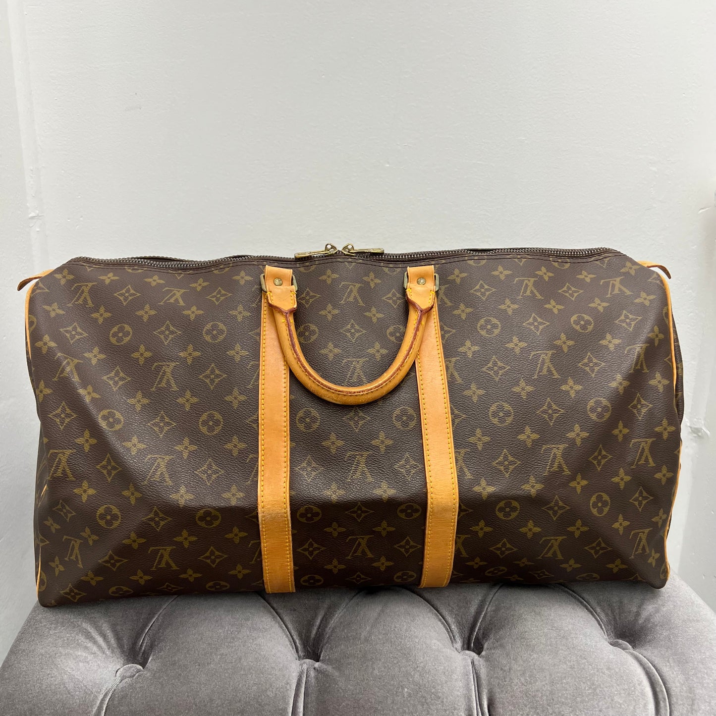 Louis Vuitton Monogram Keepall 55 Duffle Bag