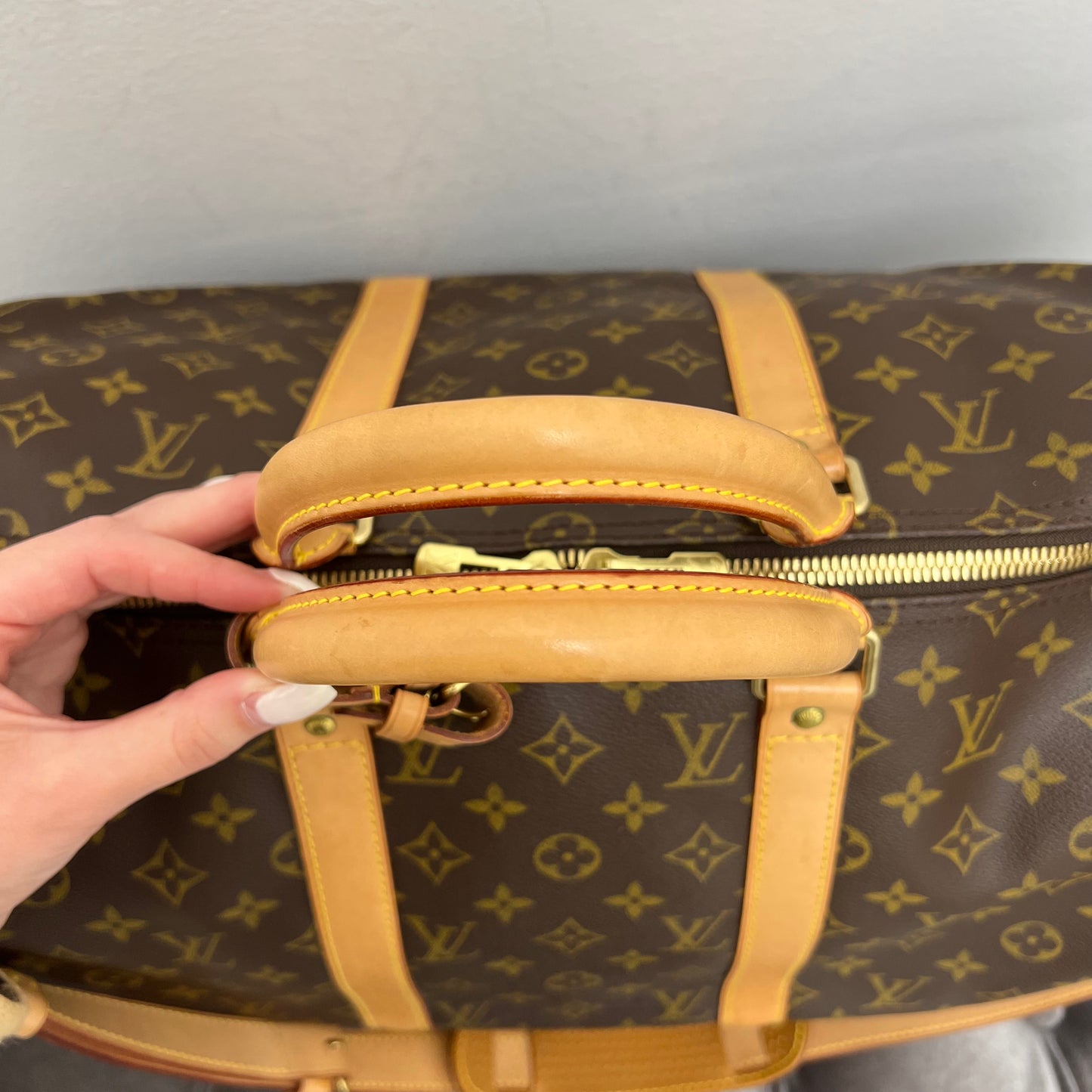 Louis Vuitton Monogram Keepall 50 Bandouliere Duffle Bag