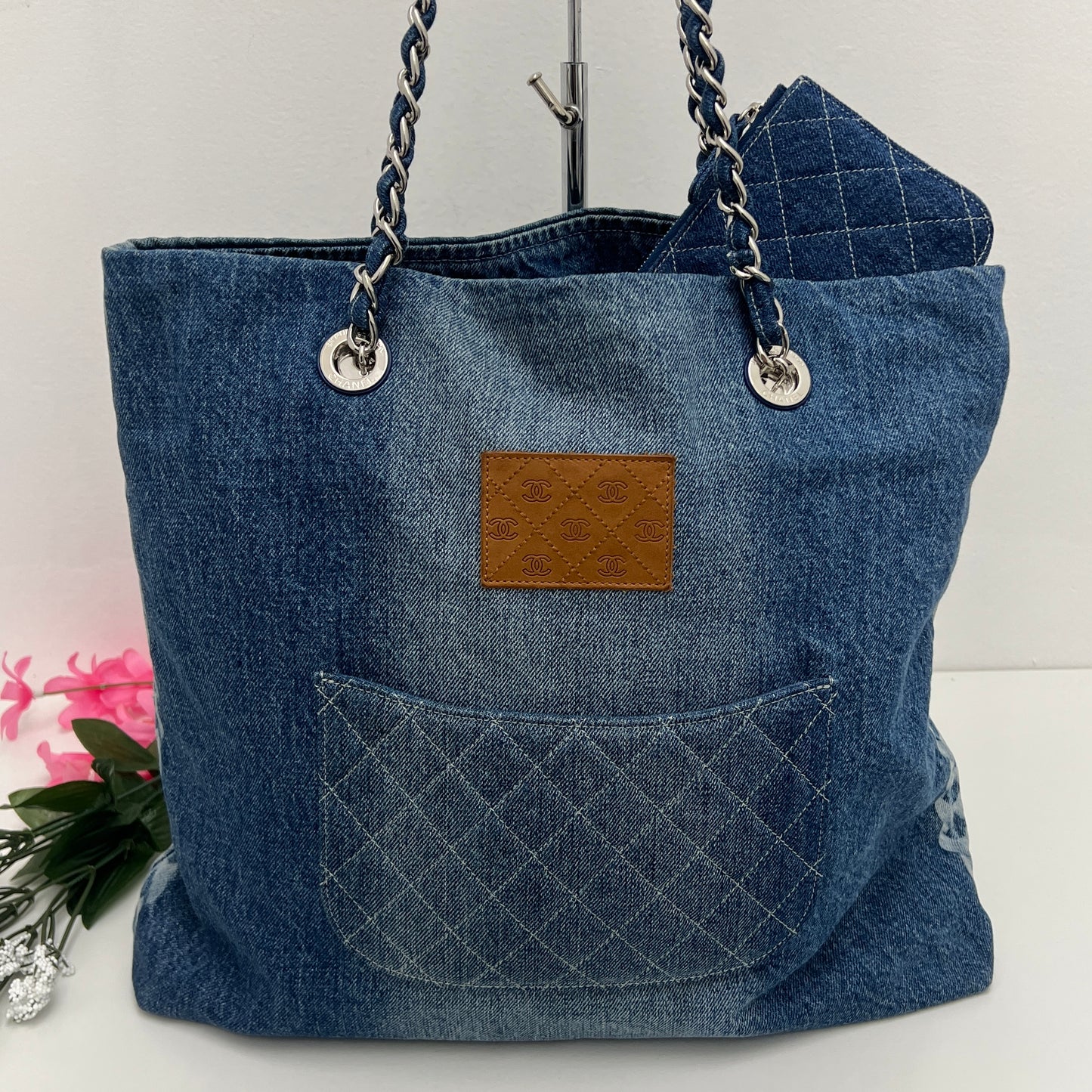 Chanel Shopping Tote Degrade Denim Large