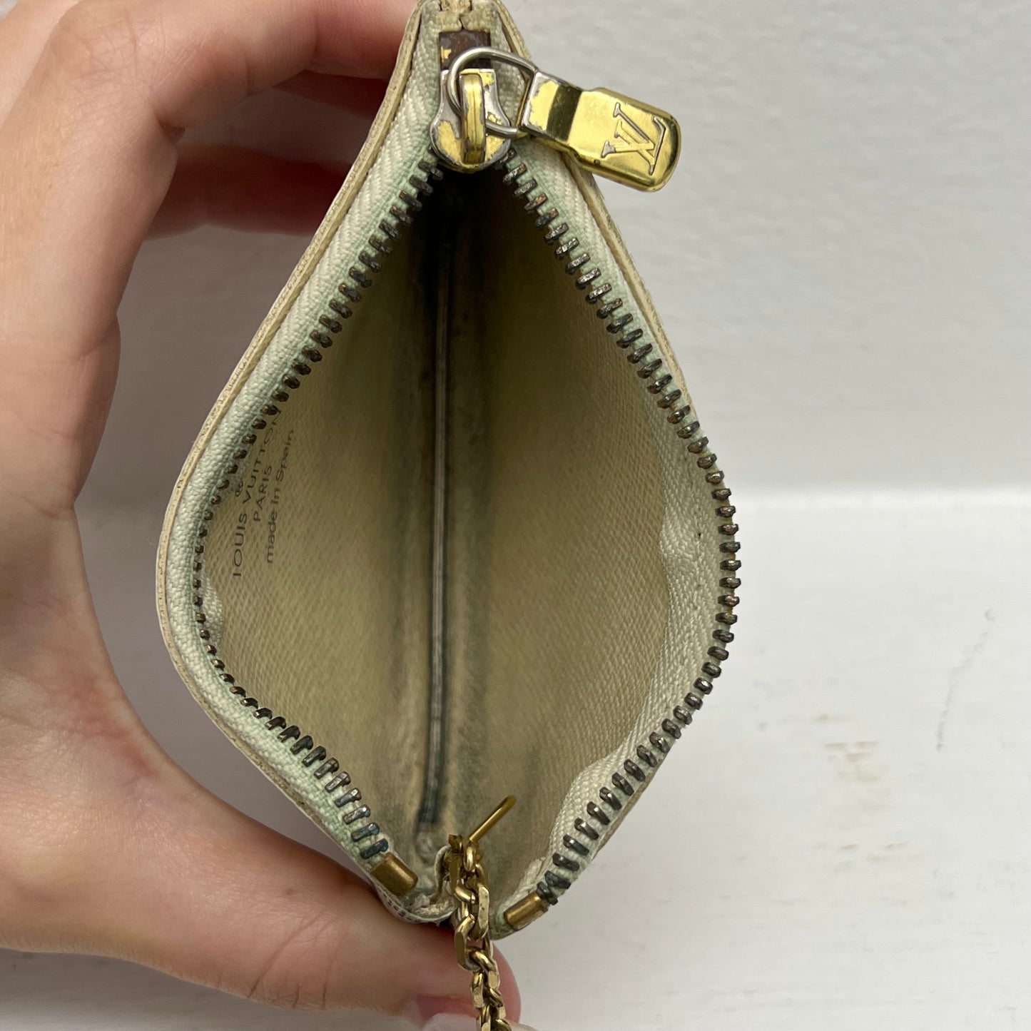 Louis Vuitton Key Pouch Damier Azur