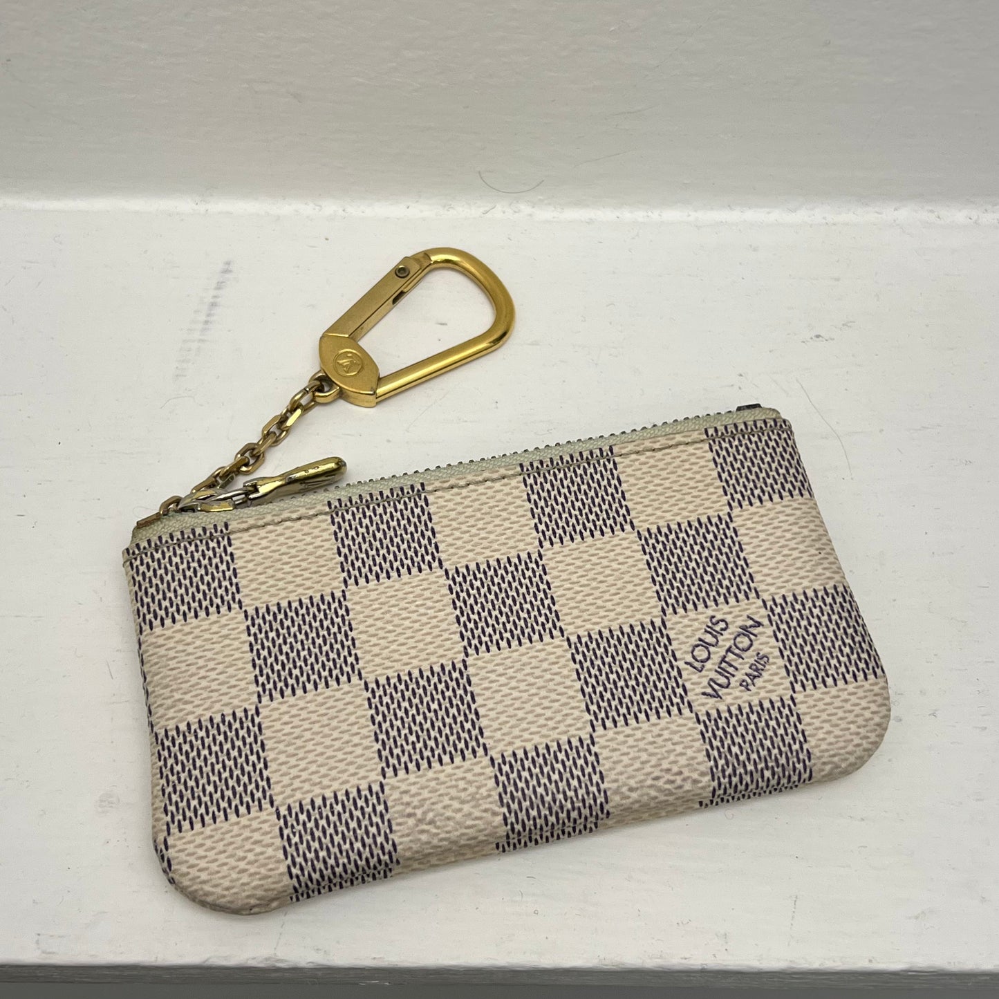 Louis Vuitton Key Pouch Damier Azur