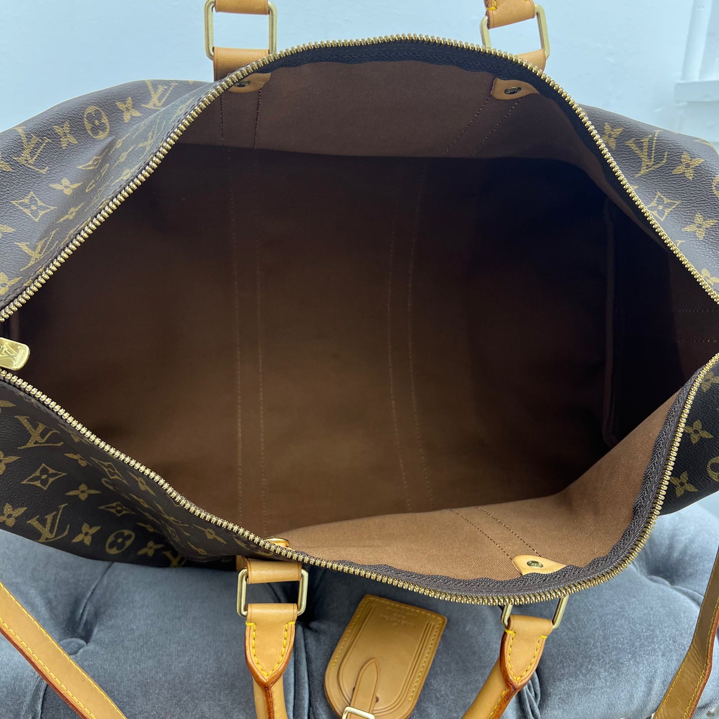 Louis Vuitton Monogram Keepall 50 Bandouliere Duffle Bag