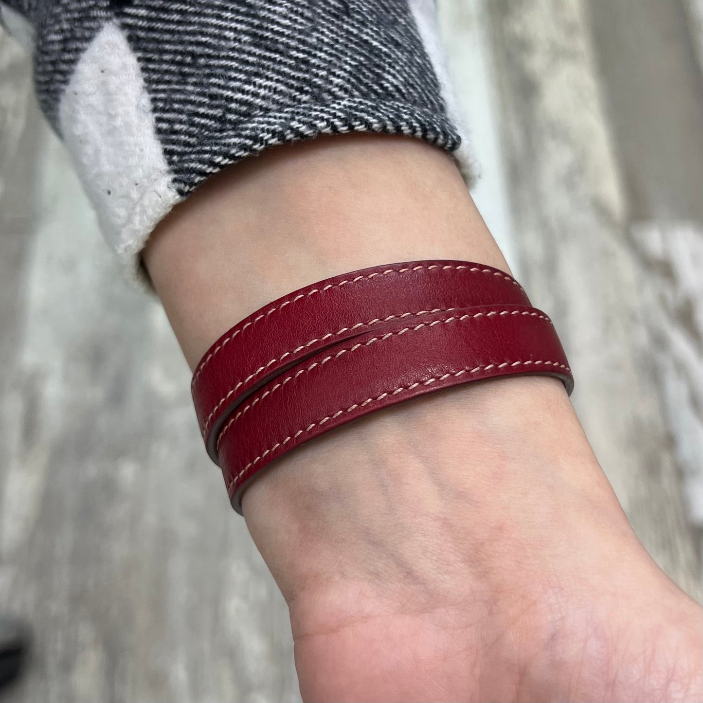 Hermes Kelly Double Tour Leather Bracelet