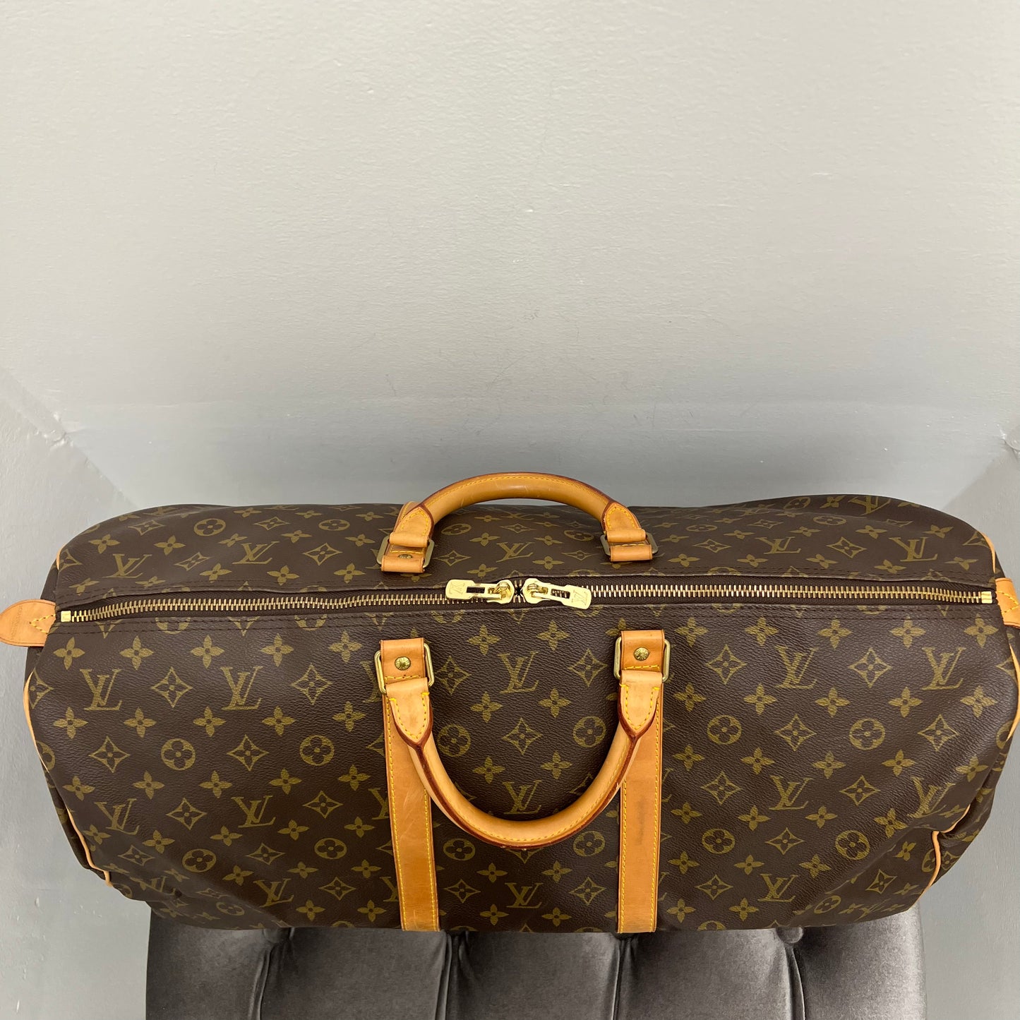 Louis Vuitton Monogram Keepall 55 Duffle Bag