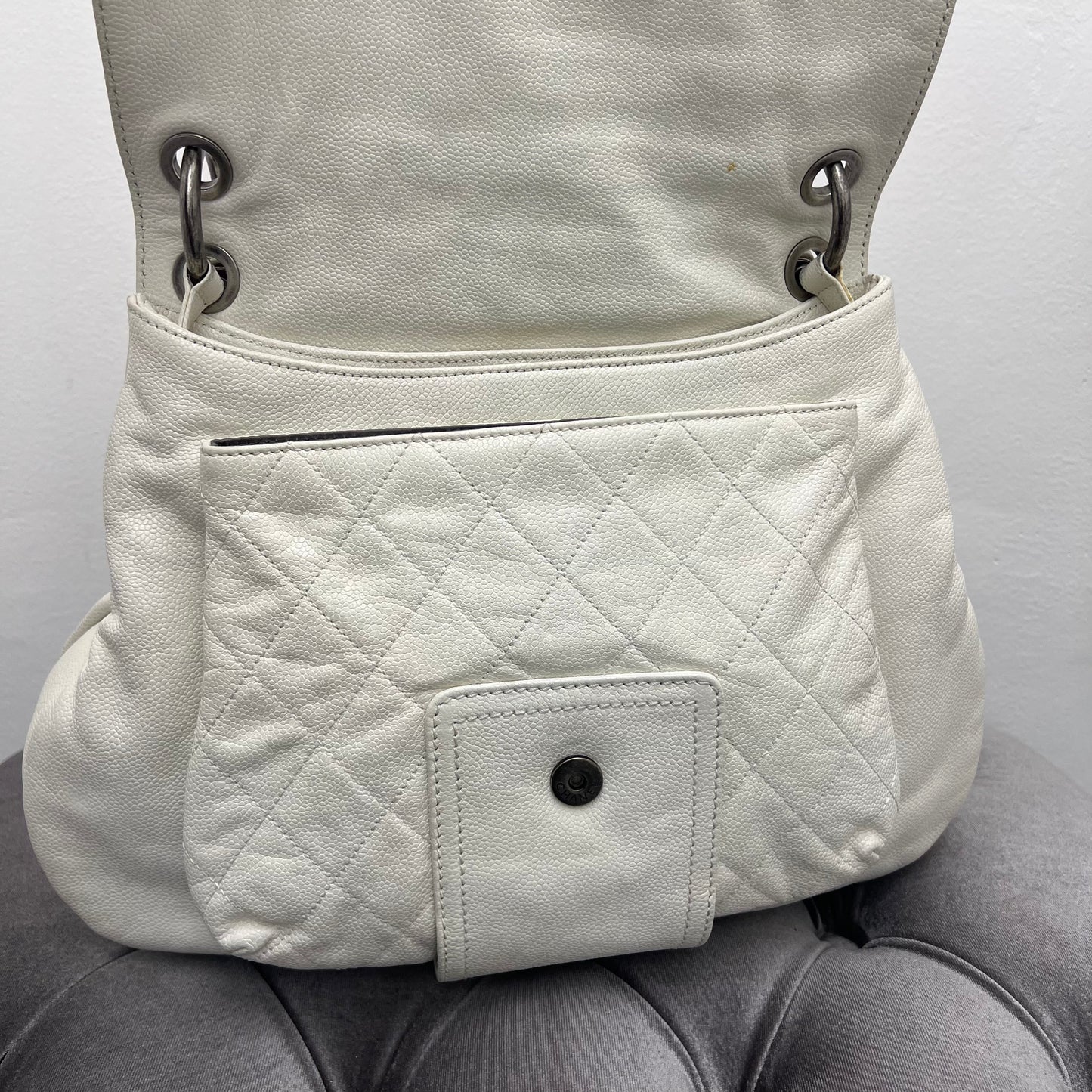 Chanel Coco Rider Hobo Glazed Caviar