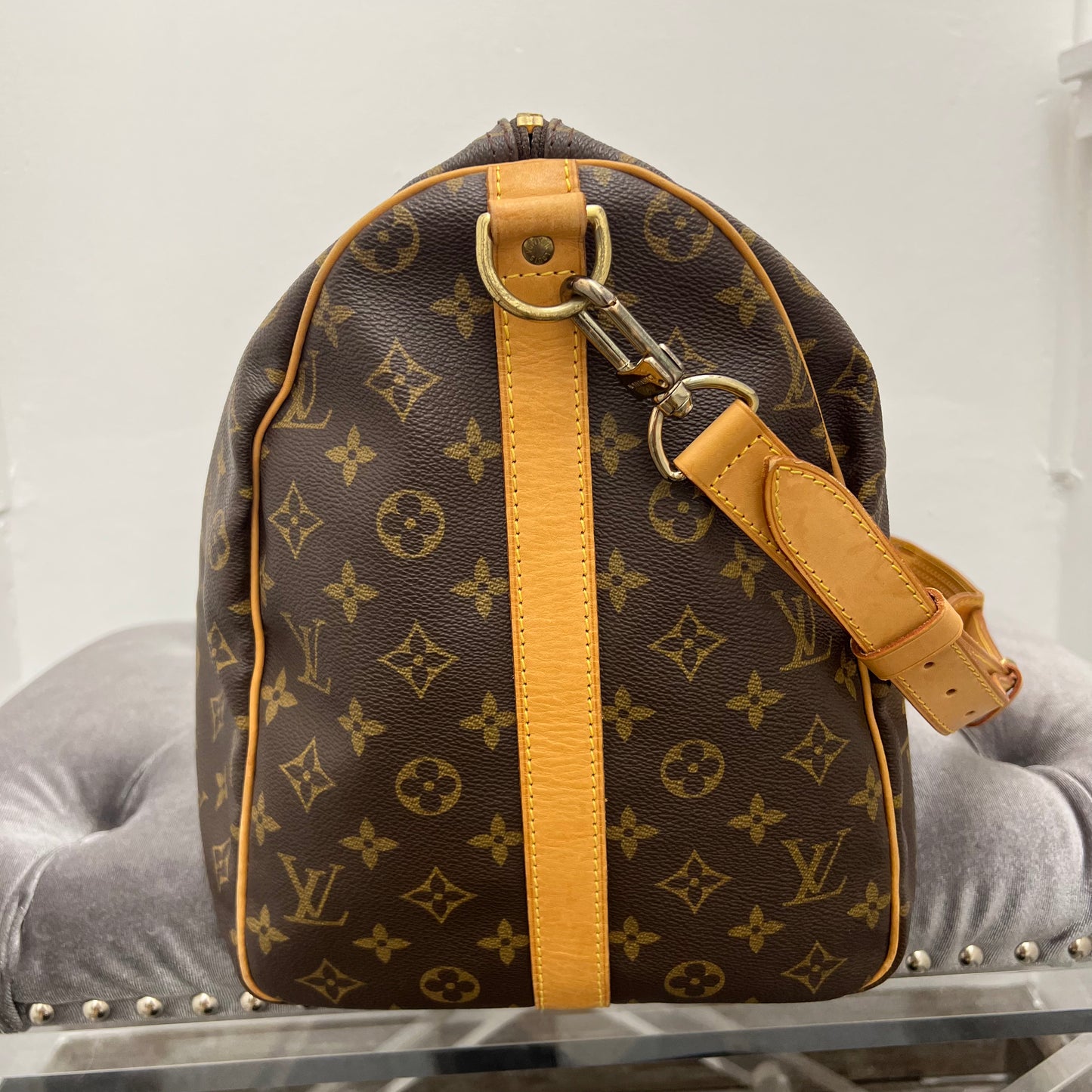 Louis Vuitton Monogram Keepall 50 Bandouliere Duffle Bag
