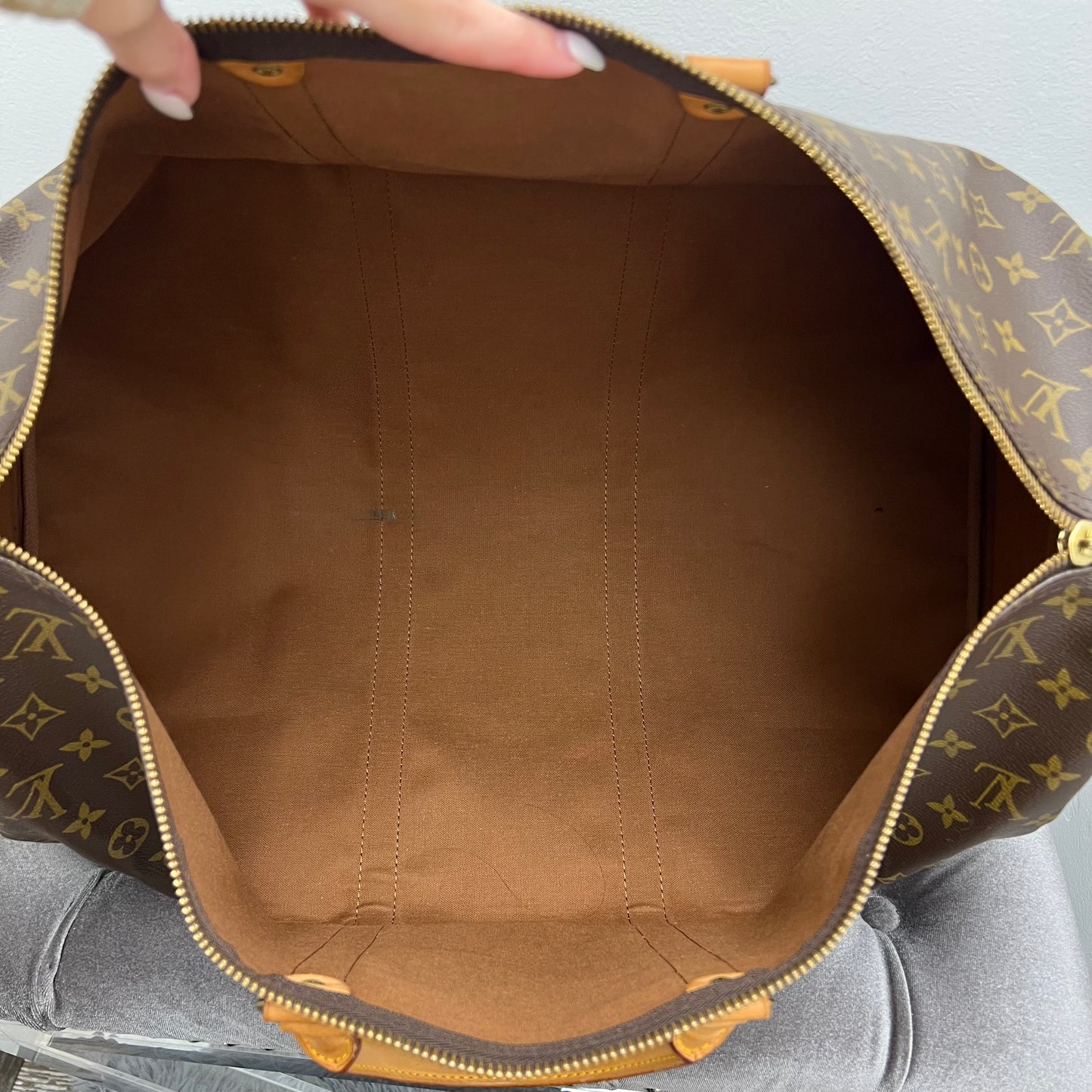 Louis Vuitton Monogram Keepall 55 Duffle Bag