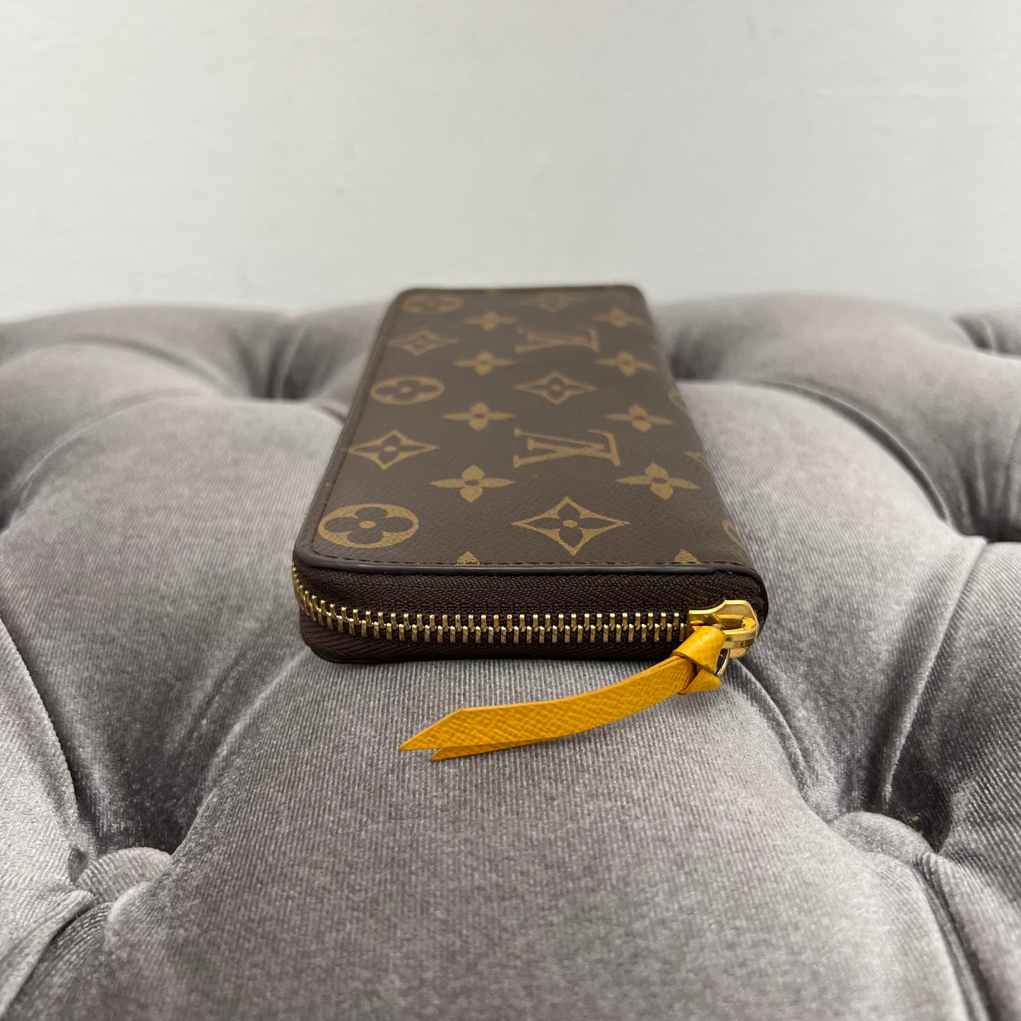 Louis Vuitton Clemence Wallet Monogram Yellow