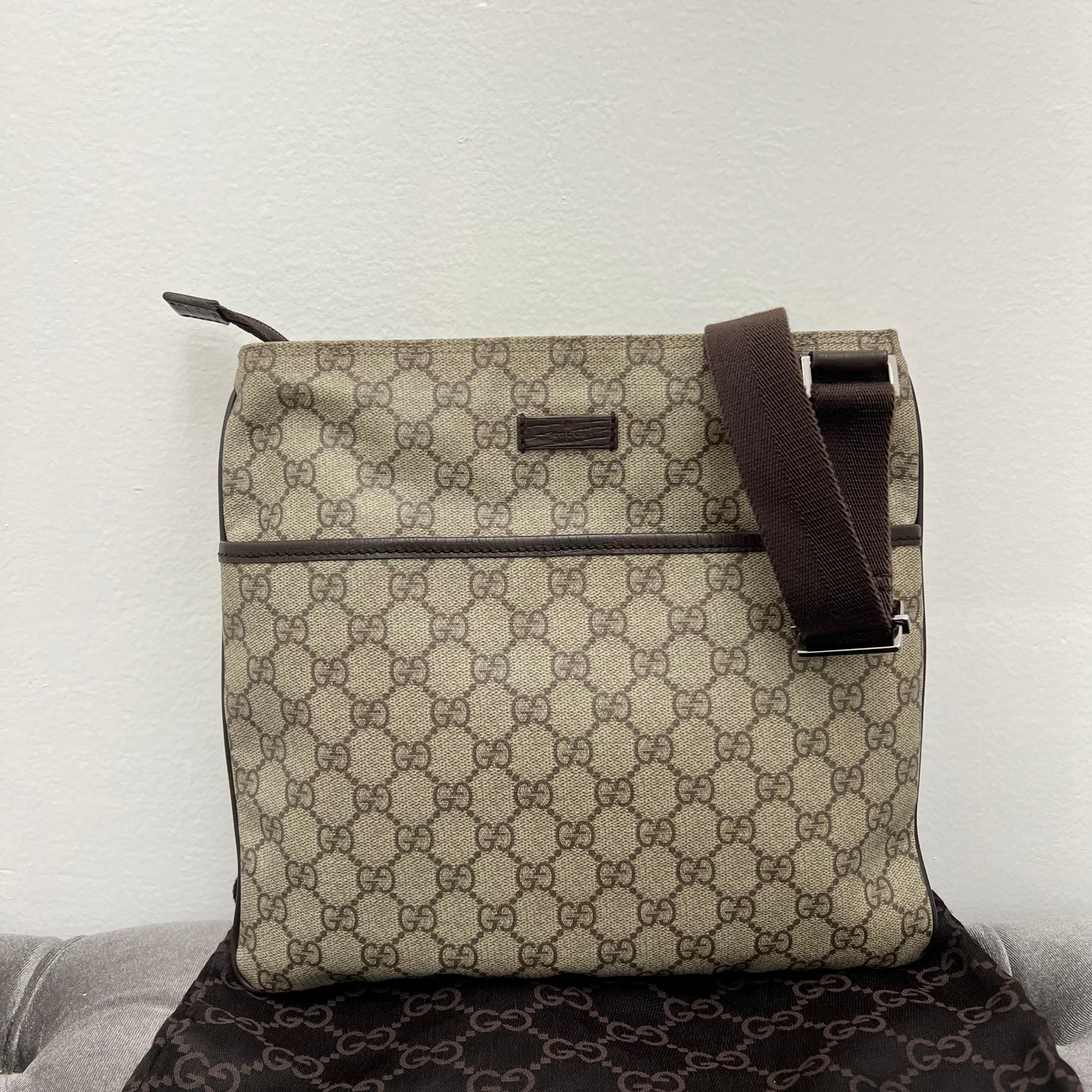 Gucci Monogram Messenger Bag