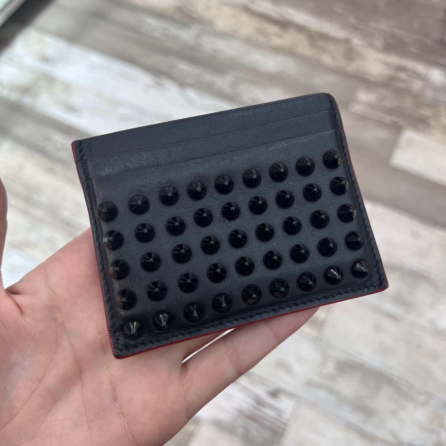 Christian Louboutin Spiked Card Case