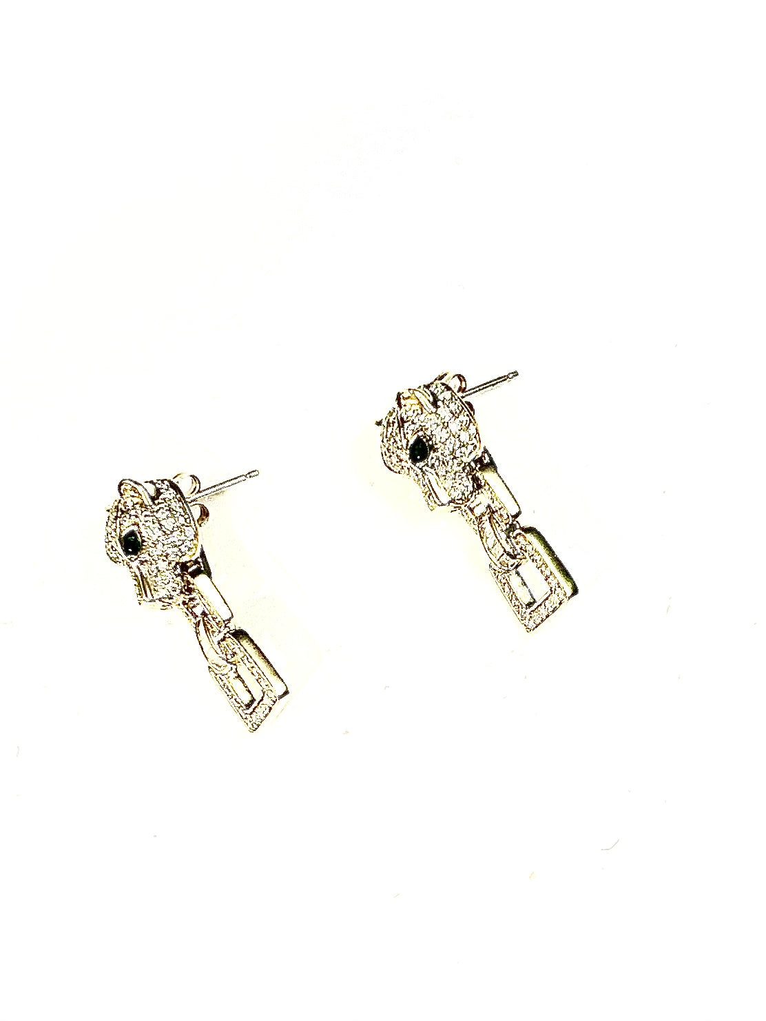 Effy 14K Yellow Gold Diamond Emerald Earrings