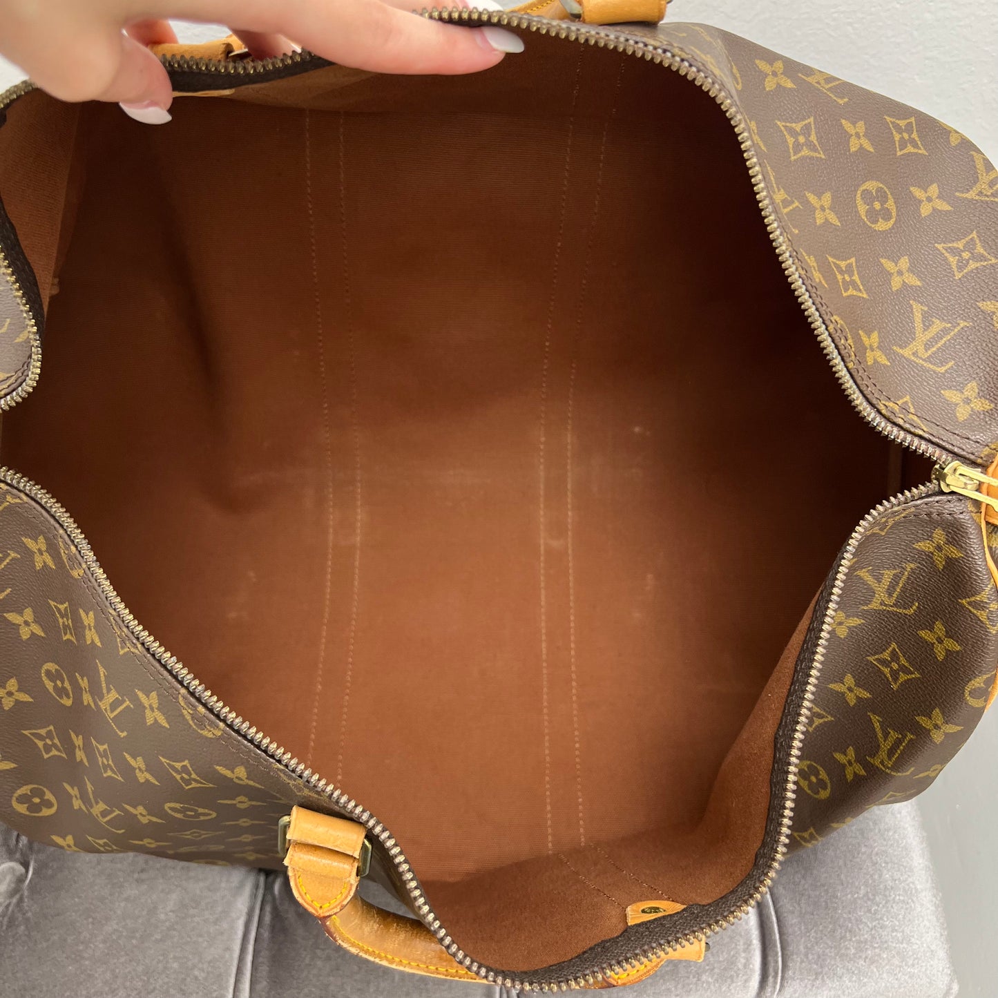 Louis Vuitton Monogram Keepall 55 Duffle Bag