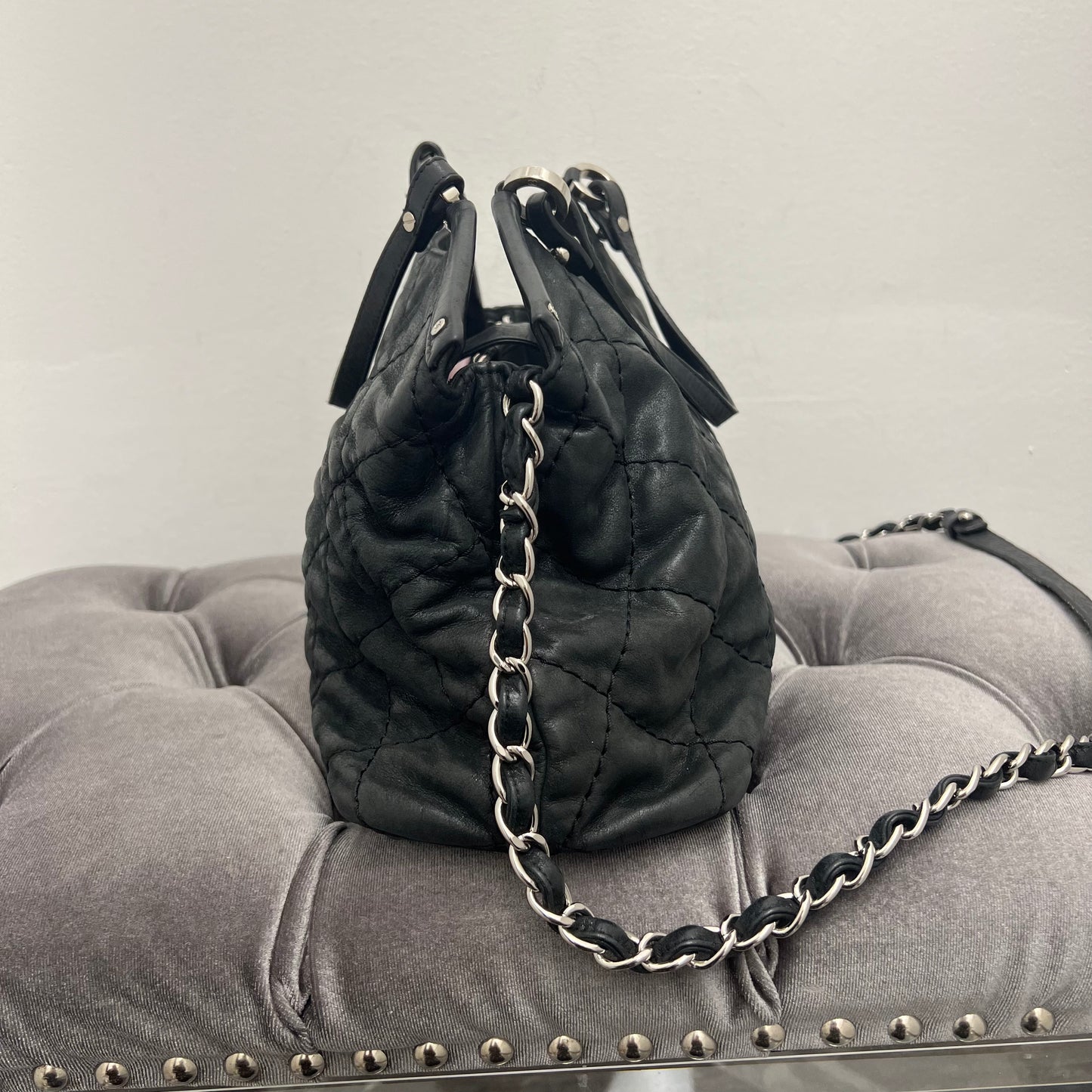 Chanel Sea Tote Quilted Iridescent Calfskin