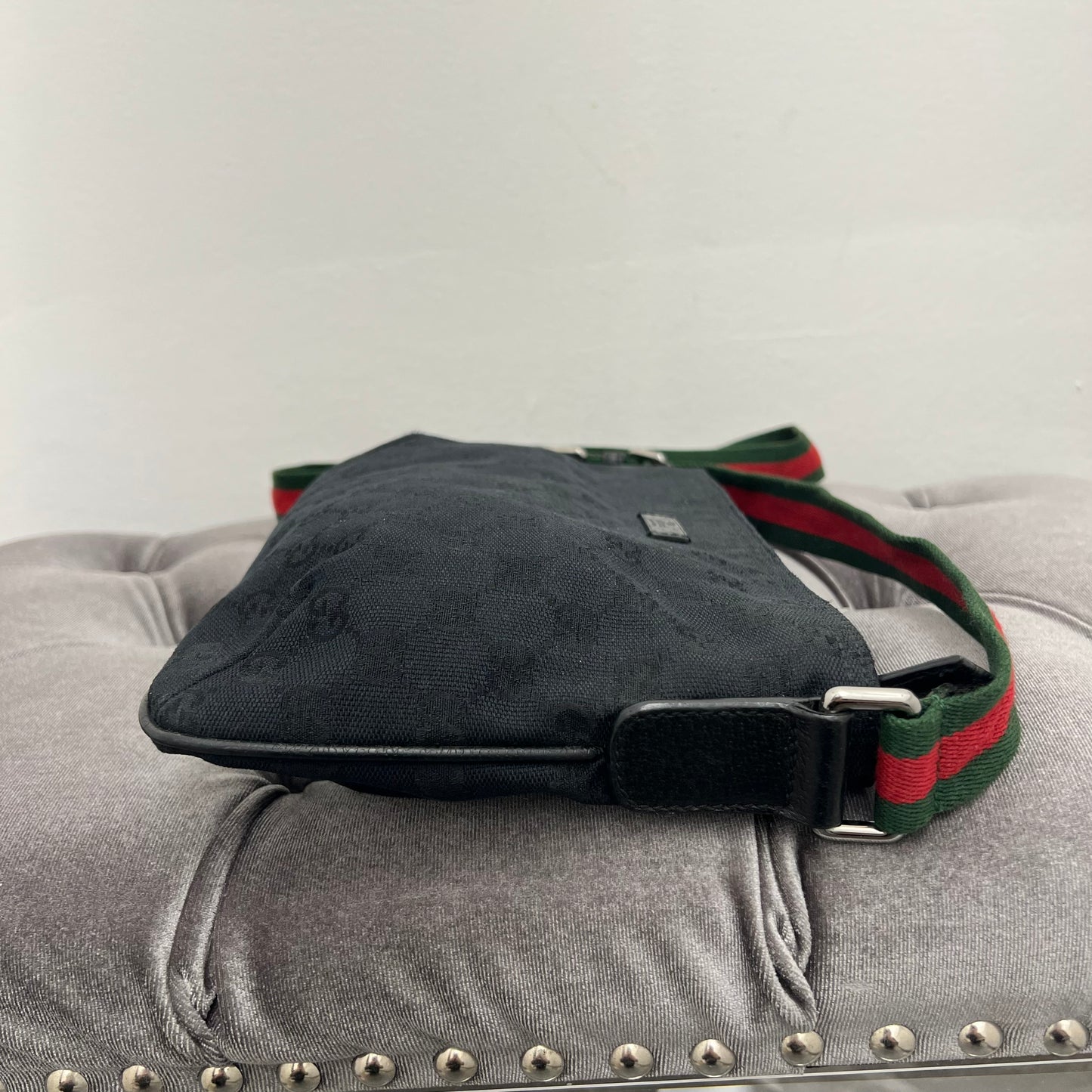 Gucci GG Canvas Web Crossbody, Black