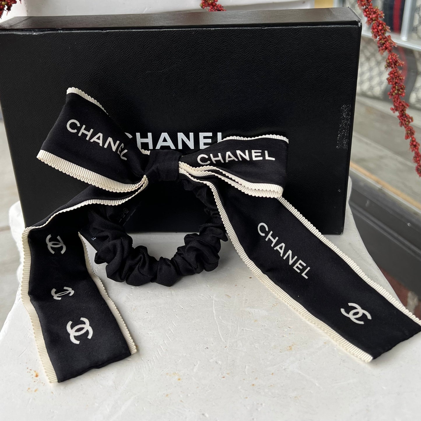 Chanel Silk Hair Tie