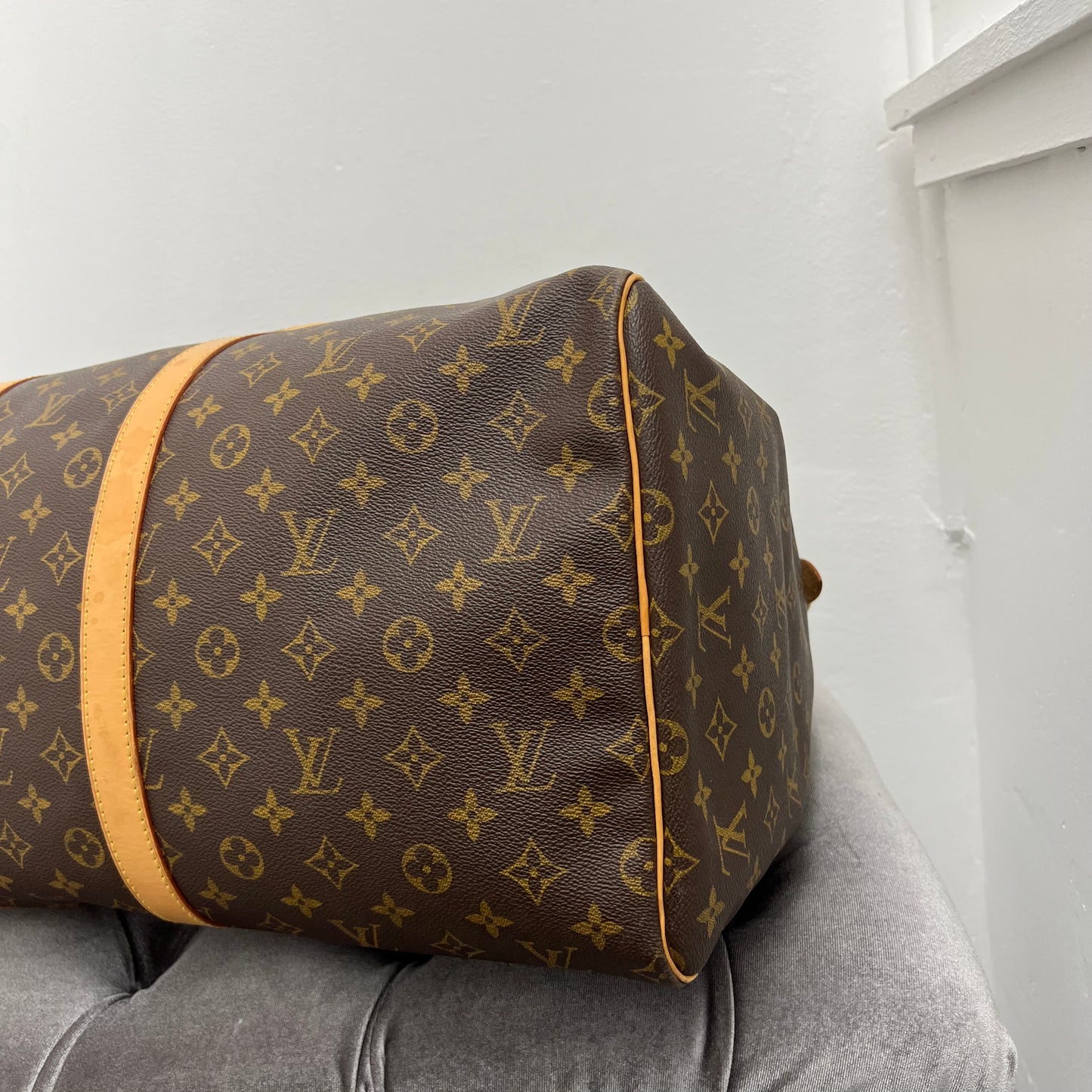 Louis Vuitton Monogram Keepall 55 Duffle Bag