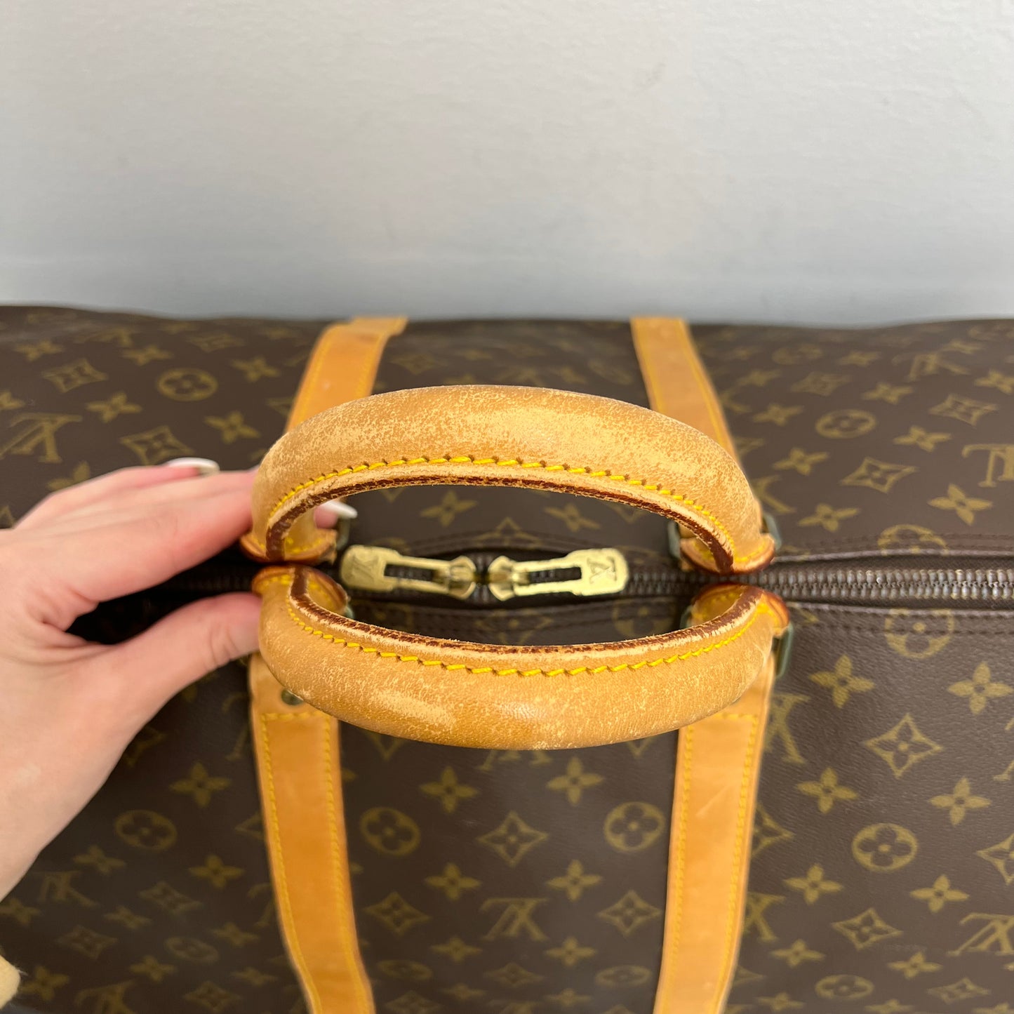 Louis Vuitton Monogram Keepall 55 Duffle Bag