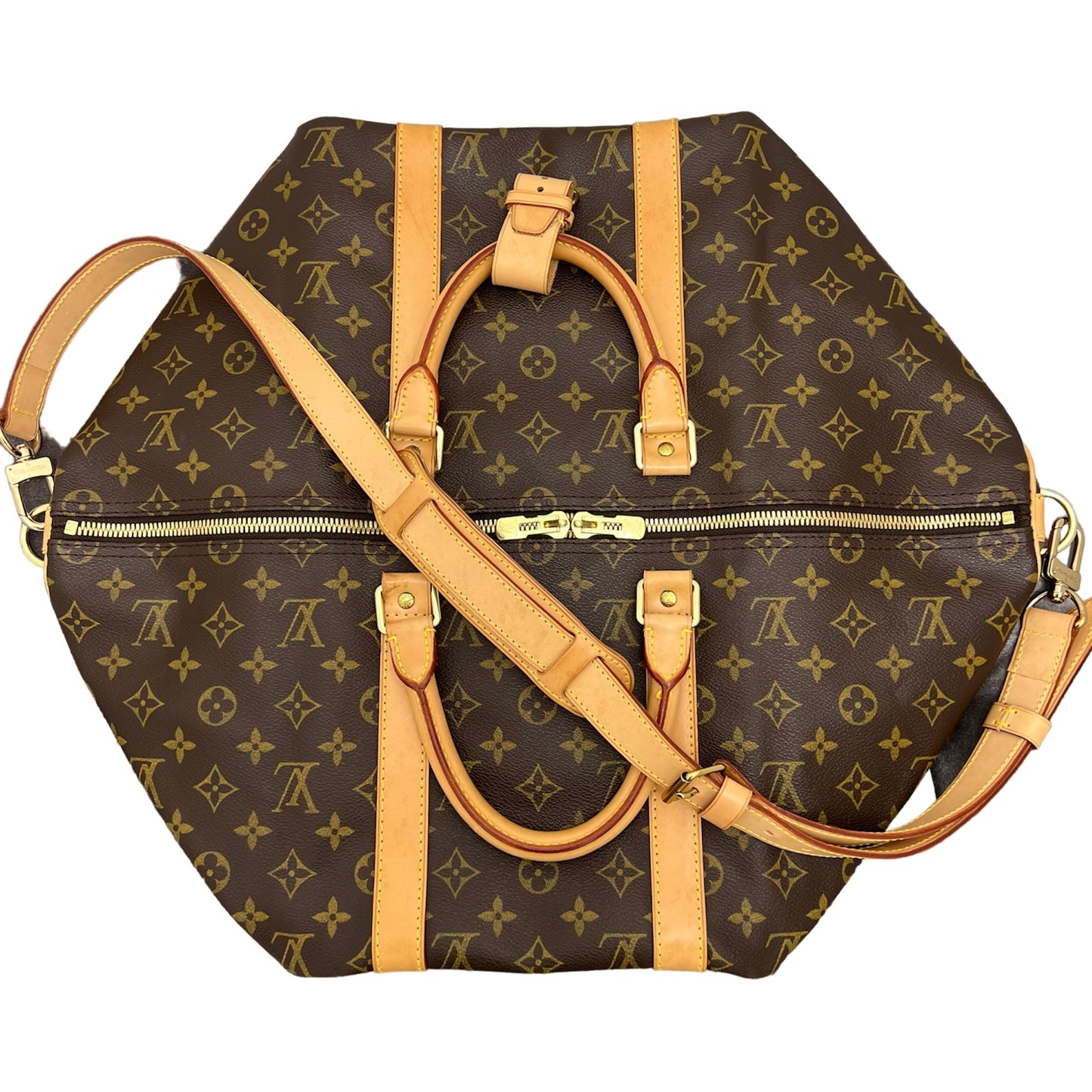 Louis Vuitton Monogram Keepall 50 Bandouliere Duffle Bag