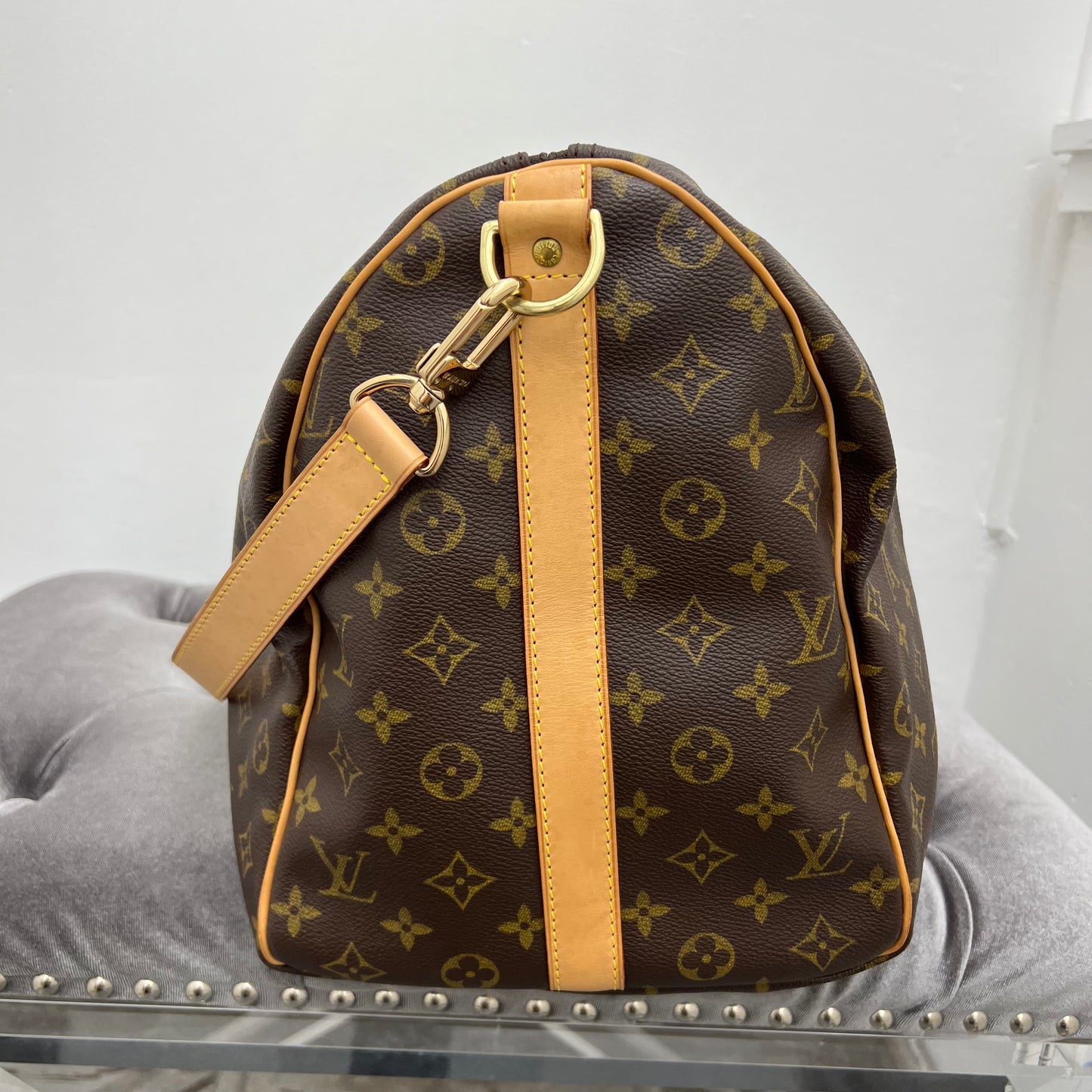 Louis Vuitton Monogram Keepall 50 Bandouliere Duffle Bag