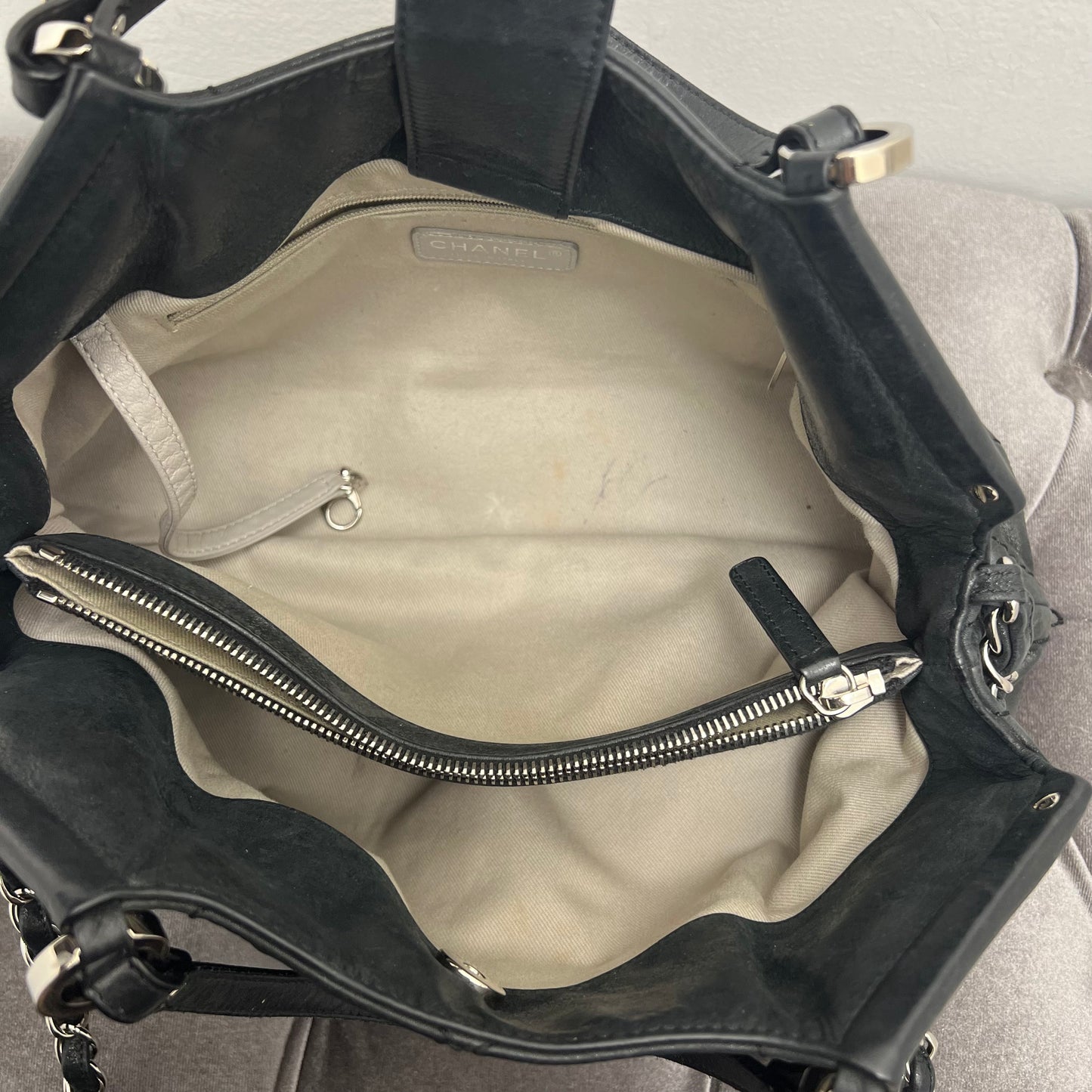 Chanel Sea Tote Quilted Iridescent Calfskin