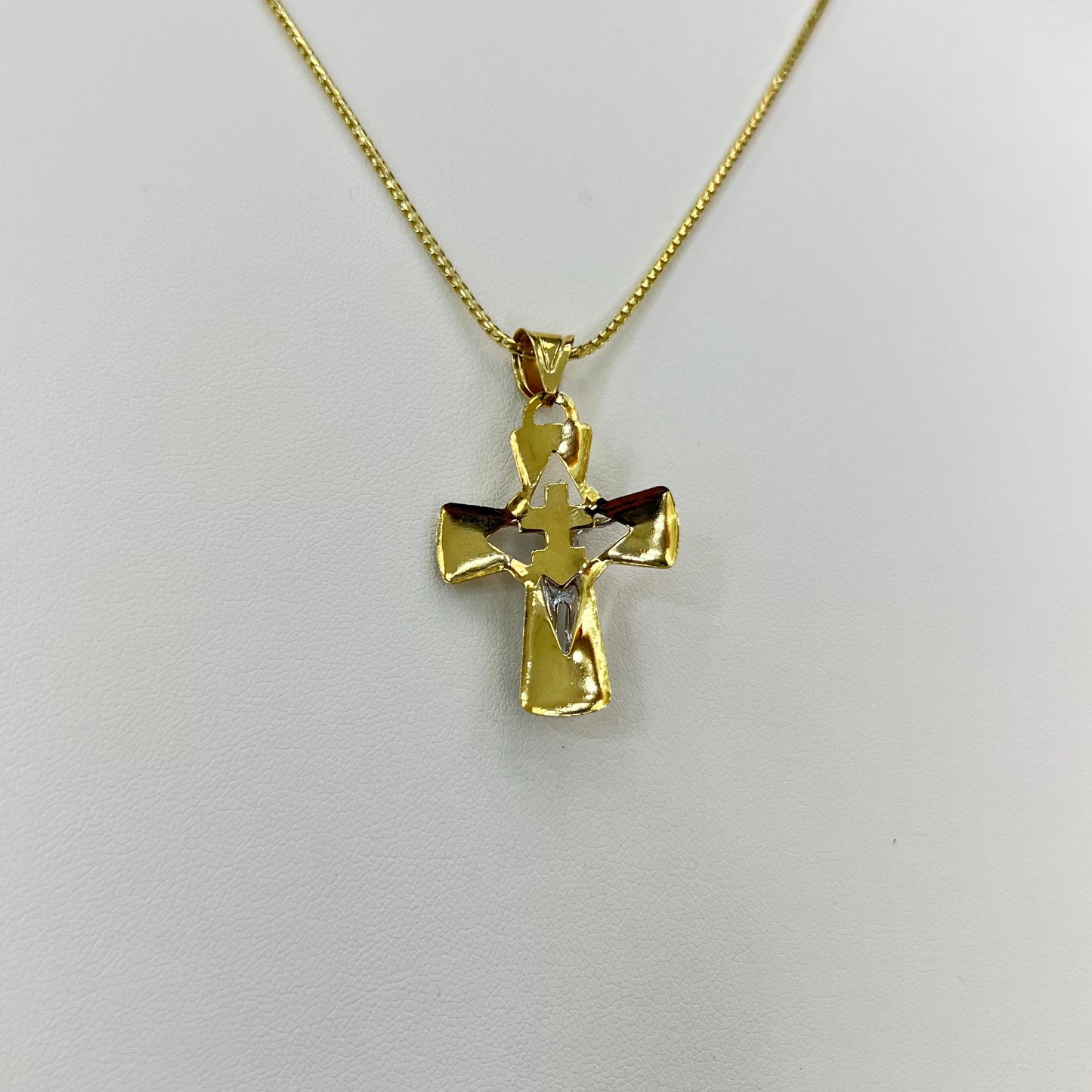 14k Gold Cross Pendant