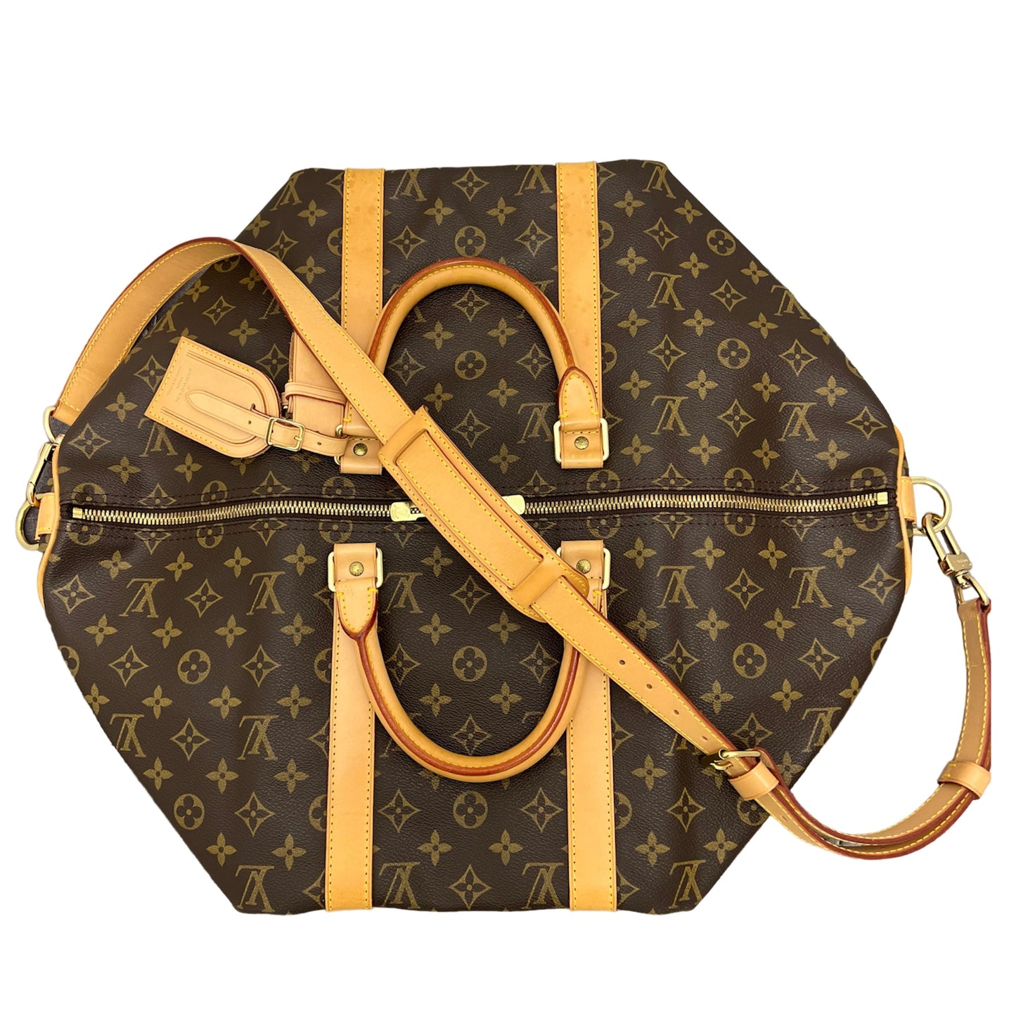 Louis Vuitton Monogram Keepall 50 Bandouliere Duffle Bag