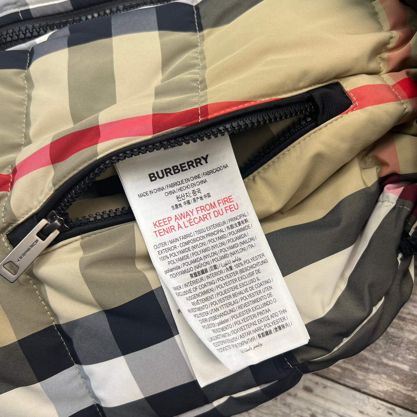 Burberry Kids Reversible Coat, 8 Youth