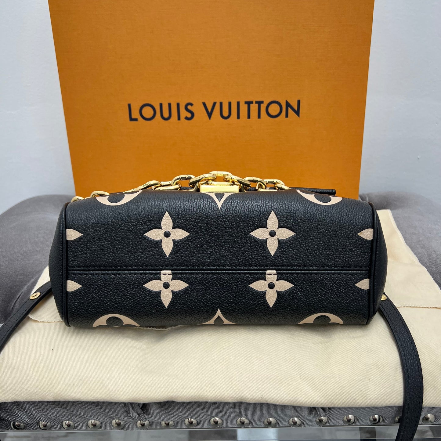 Louis Vuitton Favorite Monogram Empreinte Leather Black with Box & Dust Bag