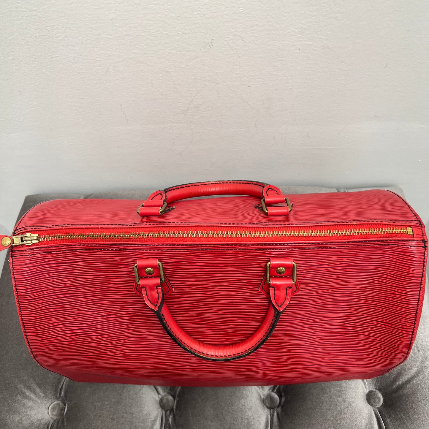 Louis Vuitton Red Epi Leather Speedy 35