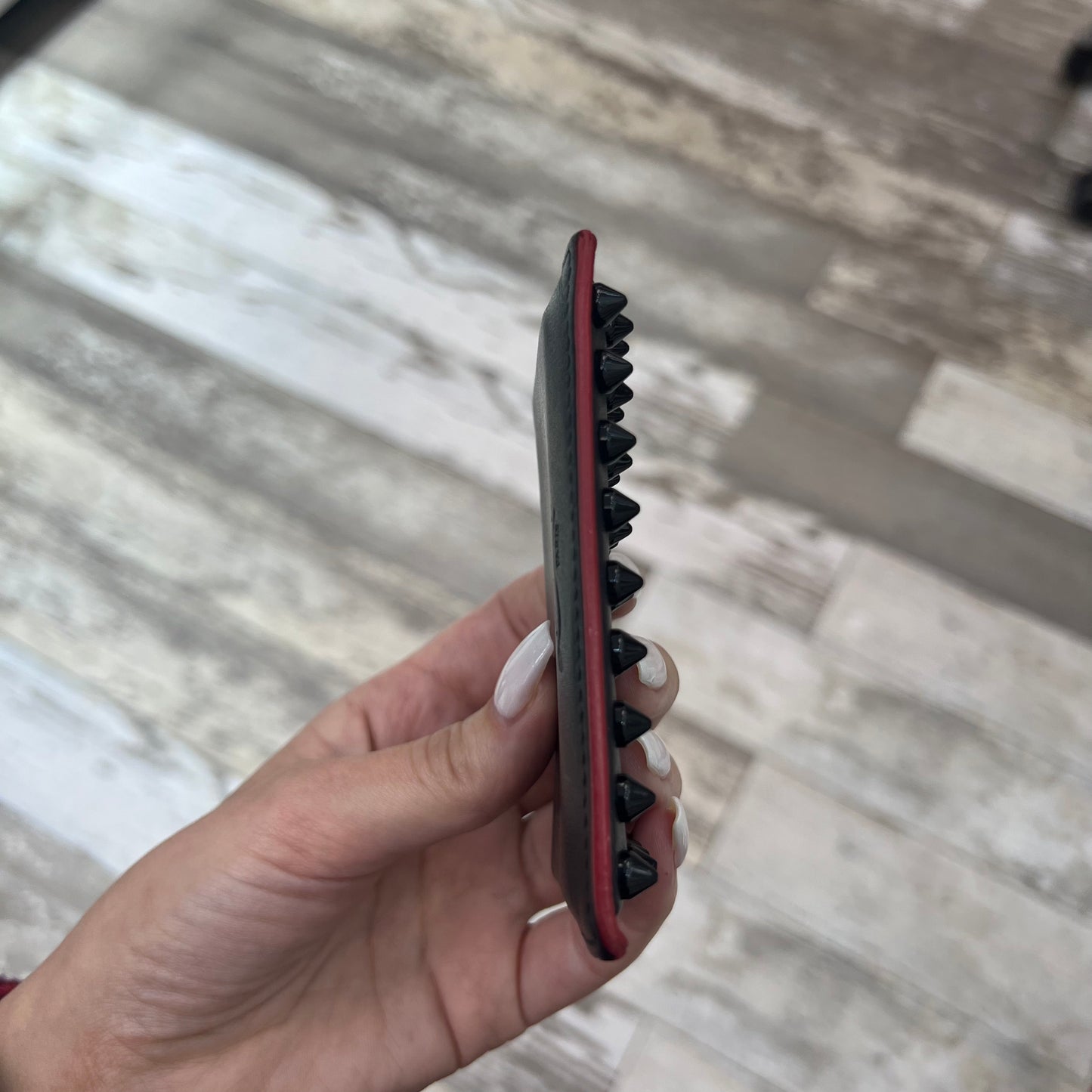 Christian Louboutin Spiked Card Case