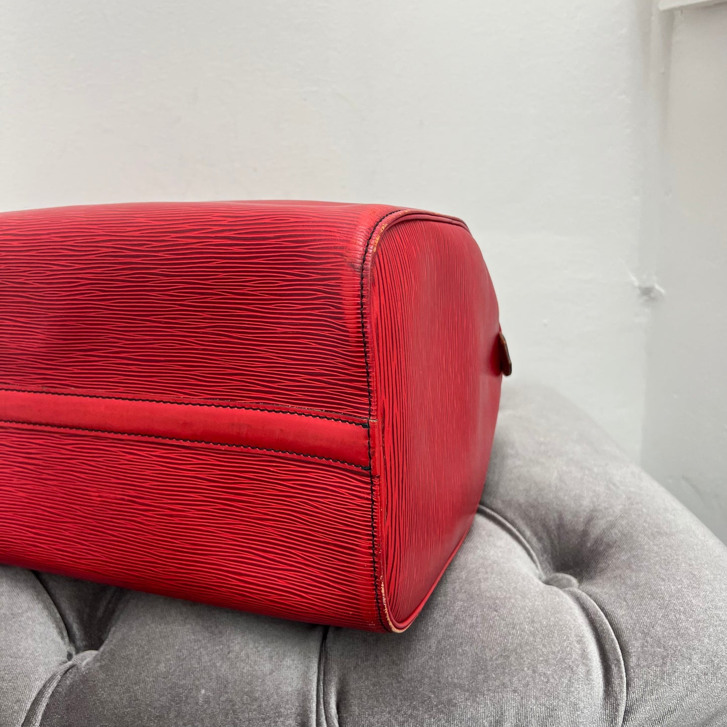 Louis Vuitton Red Epi Leather Speedy 35