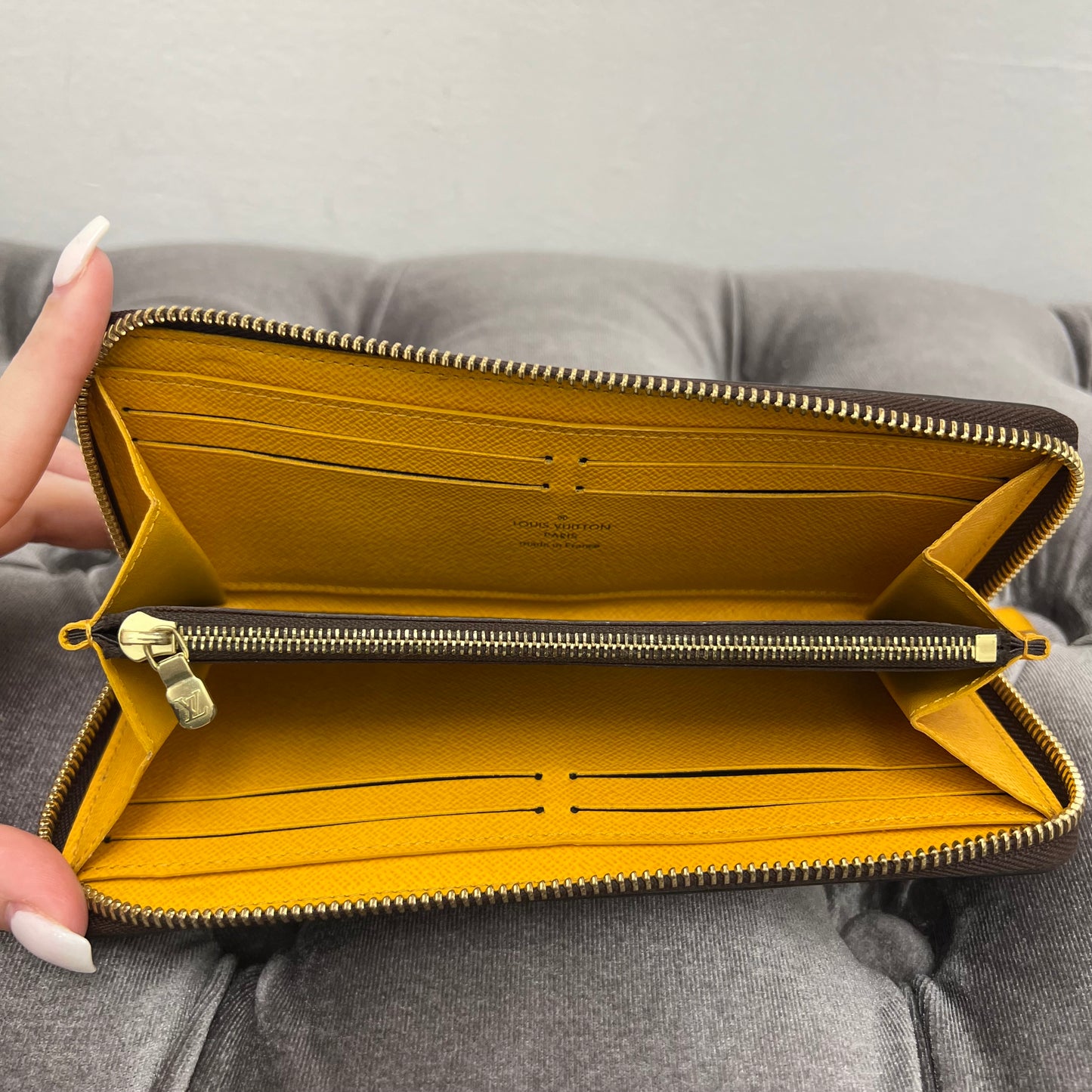 Louis Vuitton Clemence Wallet Monogram Yellow