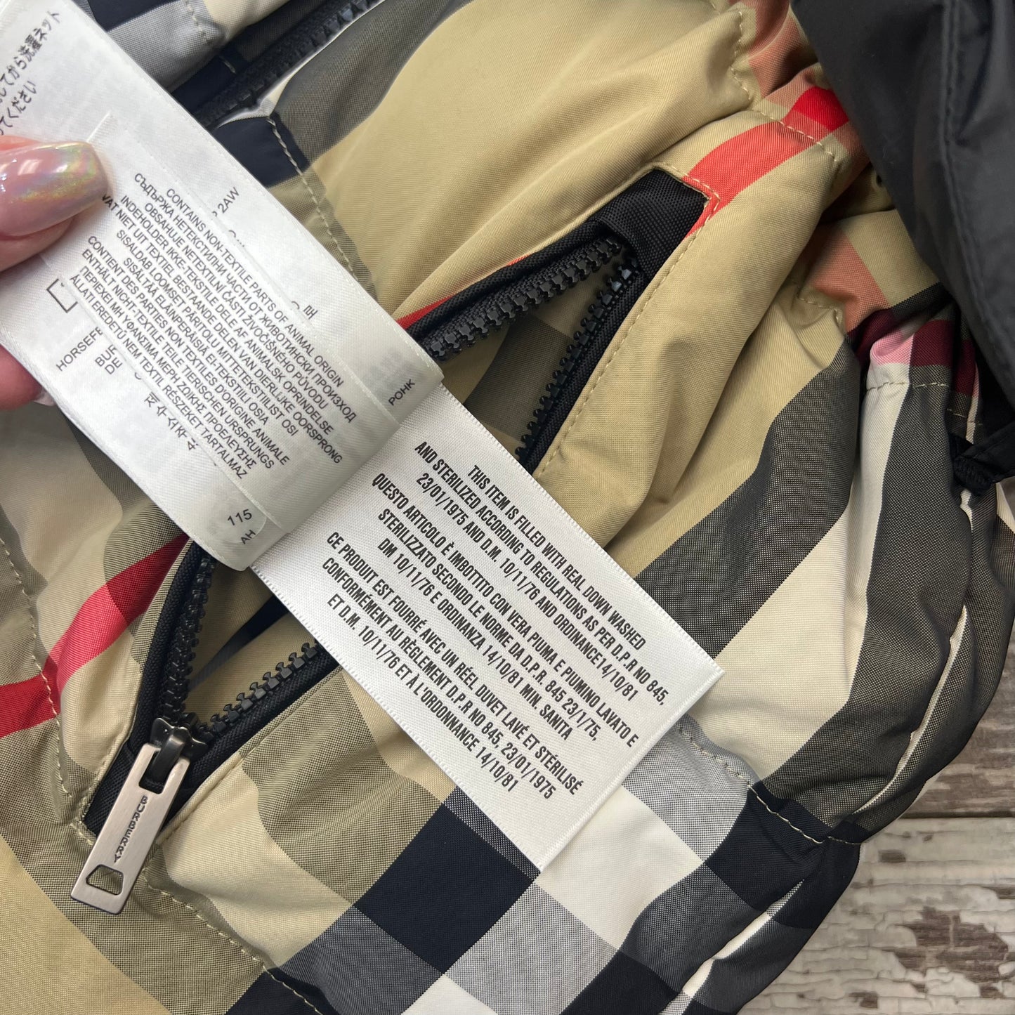 Burberry Kids Reversible Coat, 8 Youth