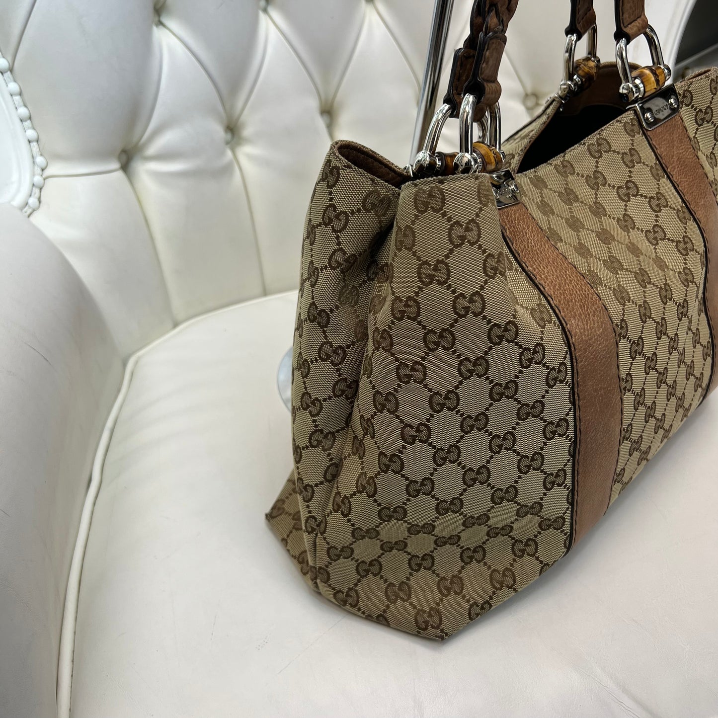 Gucci Canvas Shoulder Bag