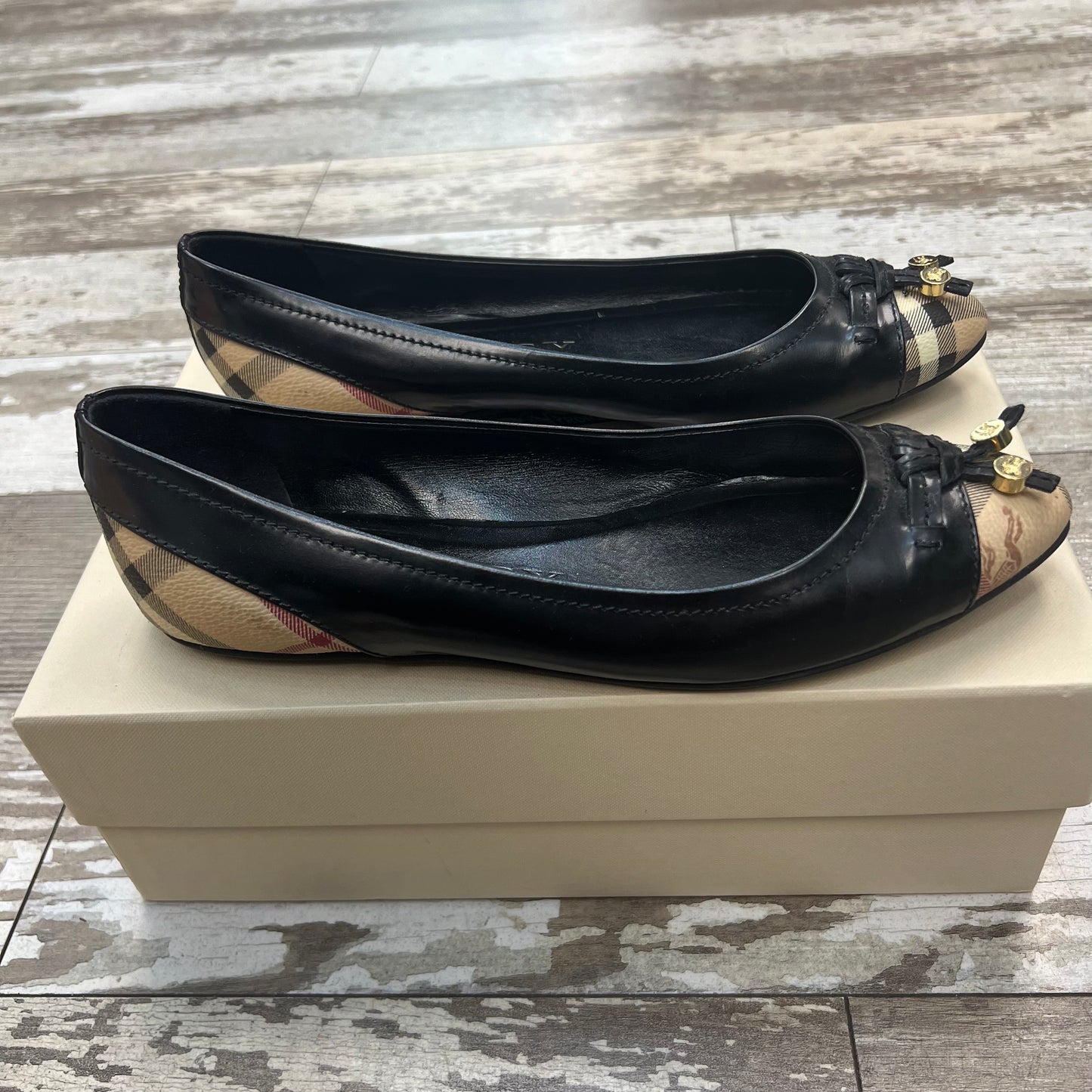 Burberry Haymarket Ballerina Flats Size 38