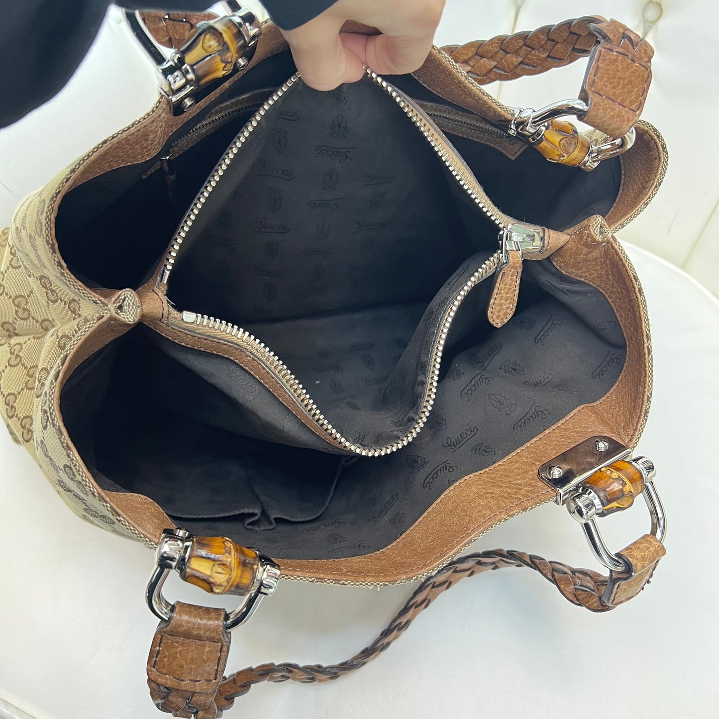 Gucci Canvas Shoulder Bag