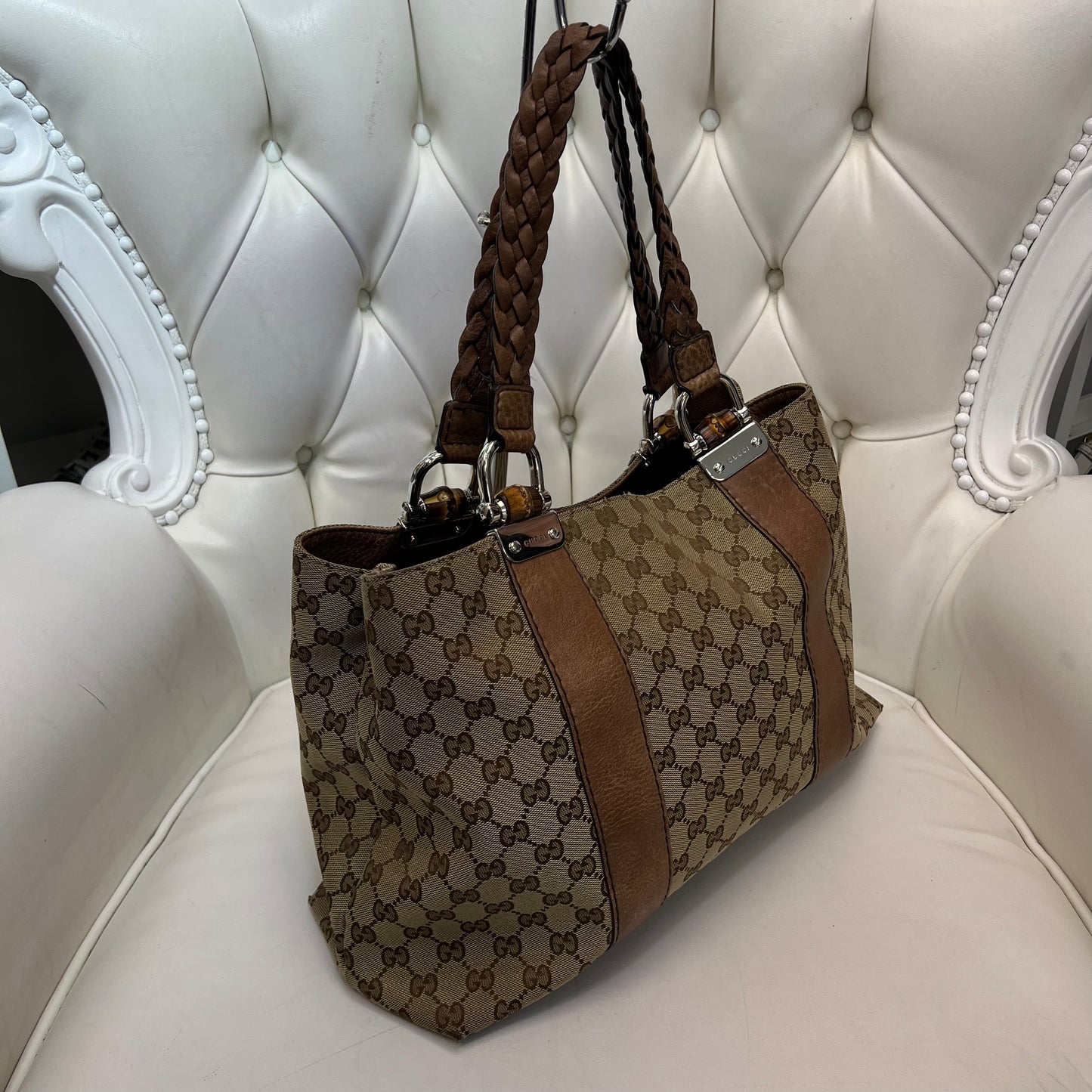 Gucci Canvas Shoulder Bag