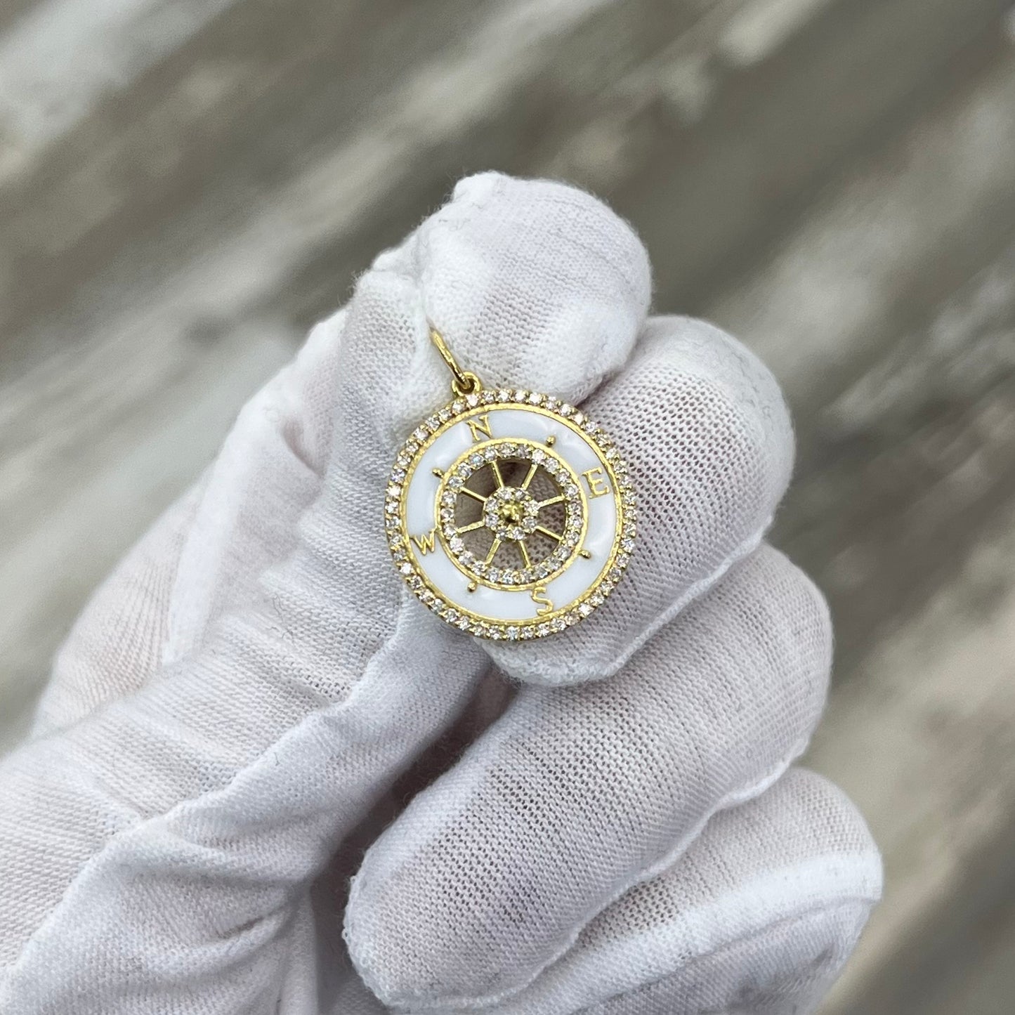 18k Gold NWES Pendant