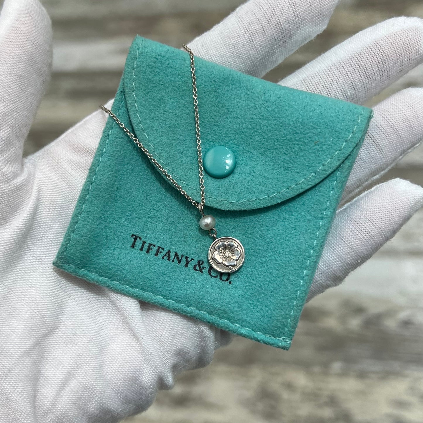 Tiffany & Co Hibiscus Flower Necklace