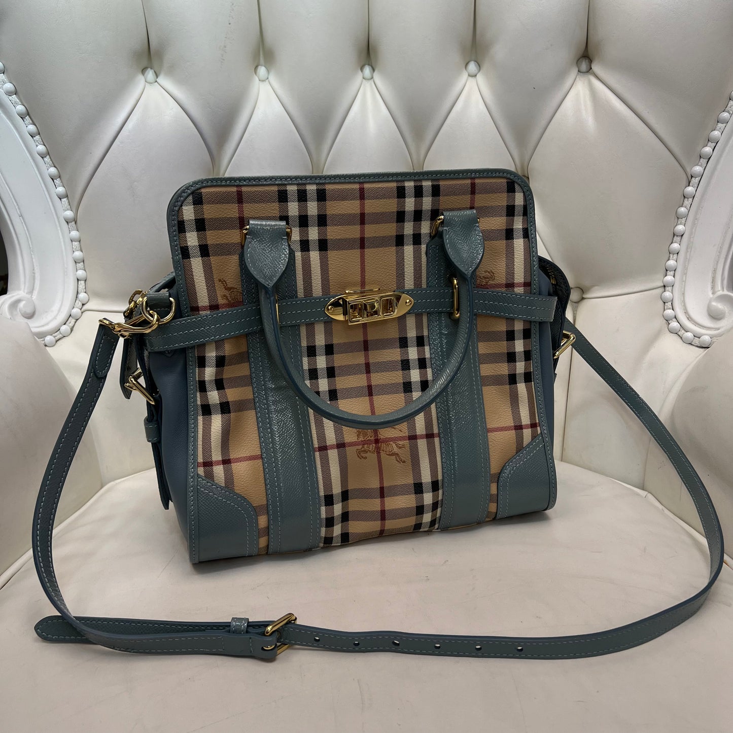 Burberry Eucalyptus 2 Way Bag
