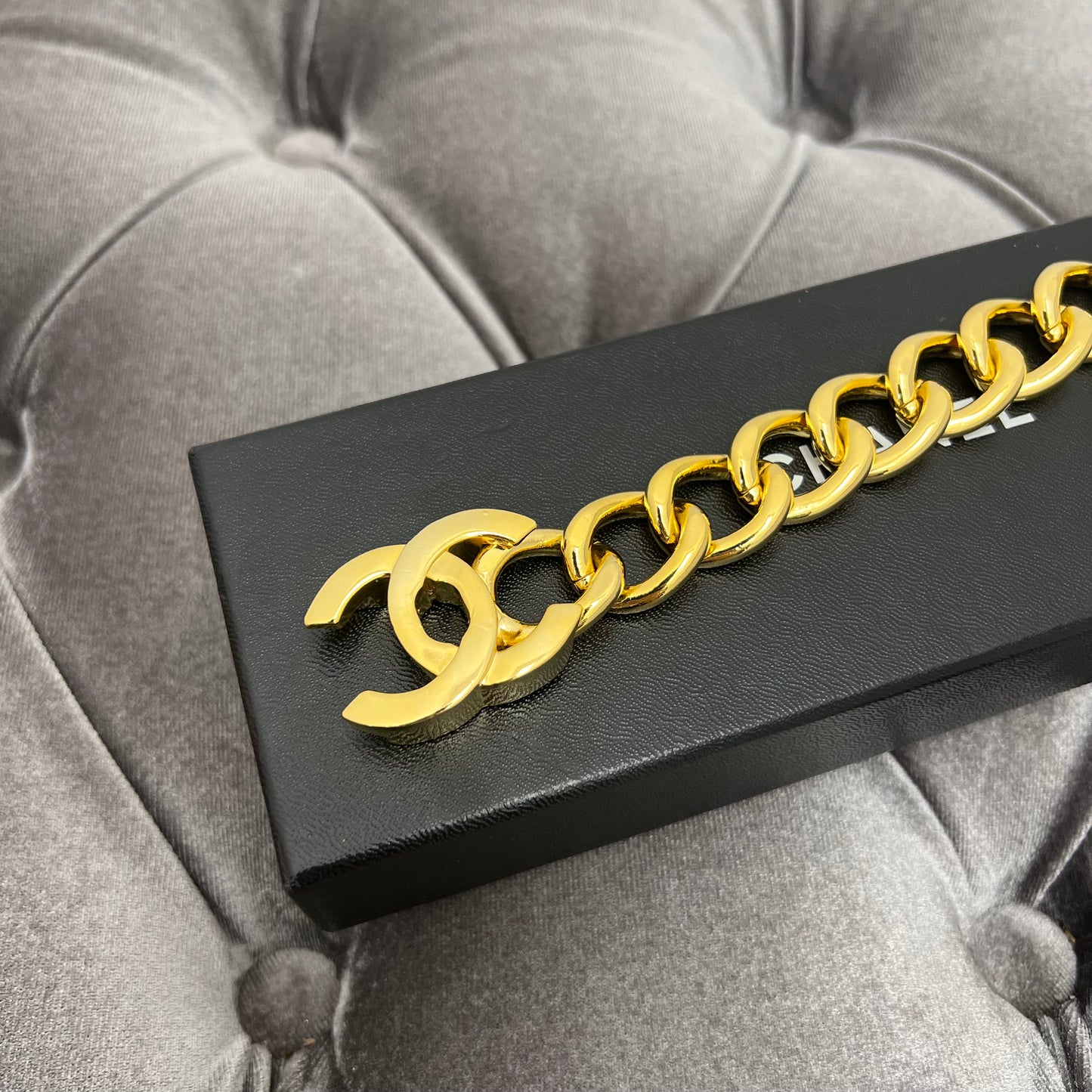 Chanel Vintage Logo Bracelet