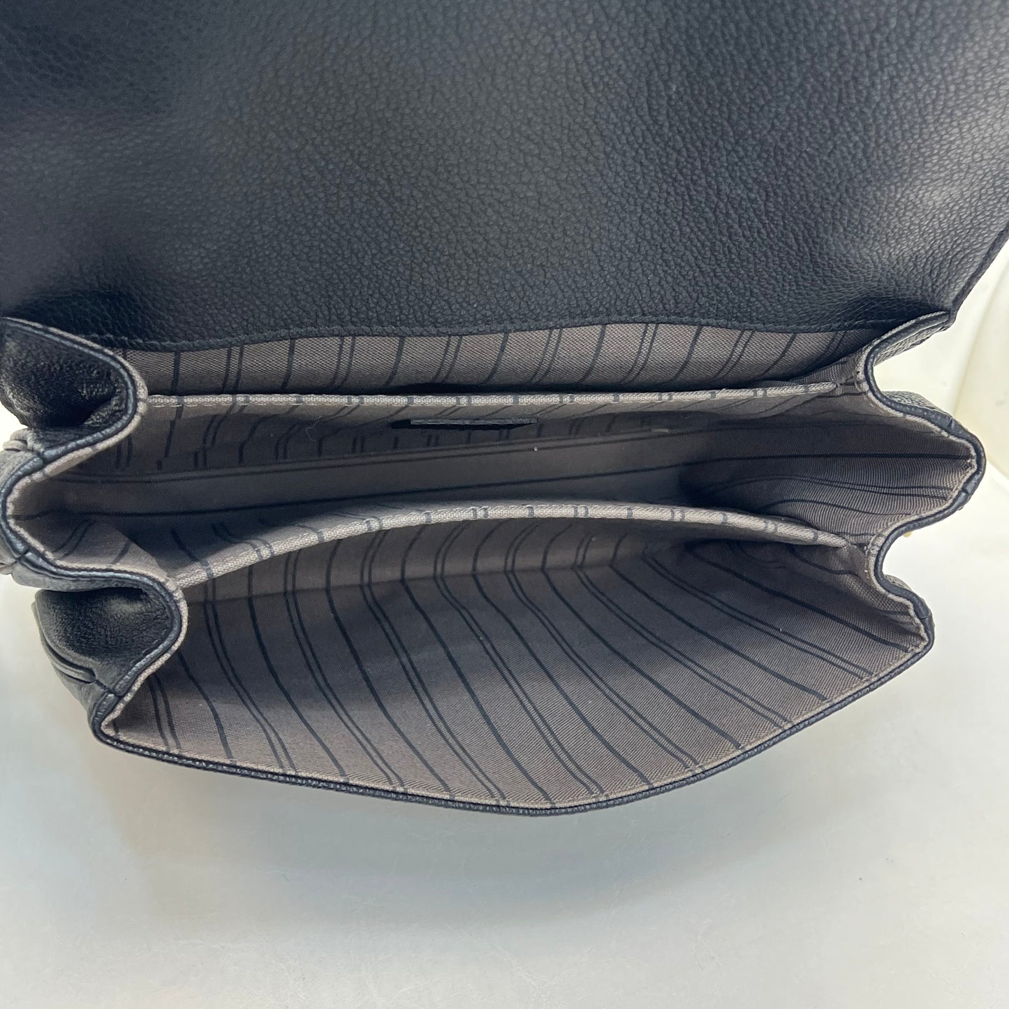 Louis Vuitton Pochette Métis Black Empreinte Leather