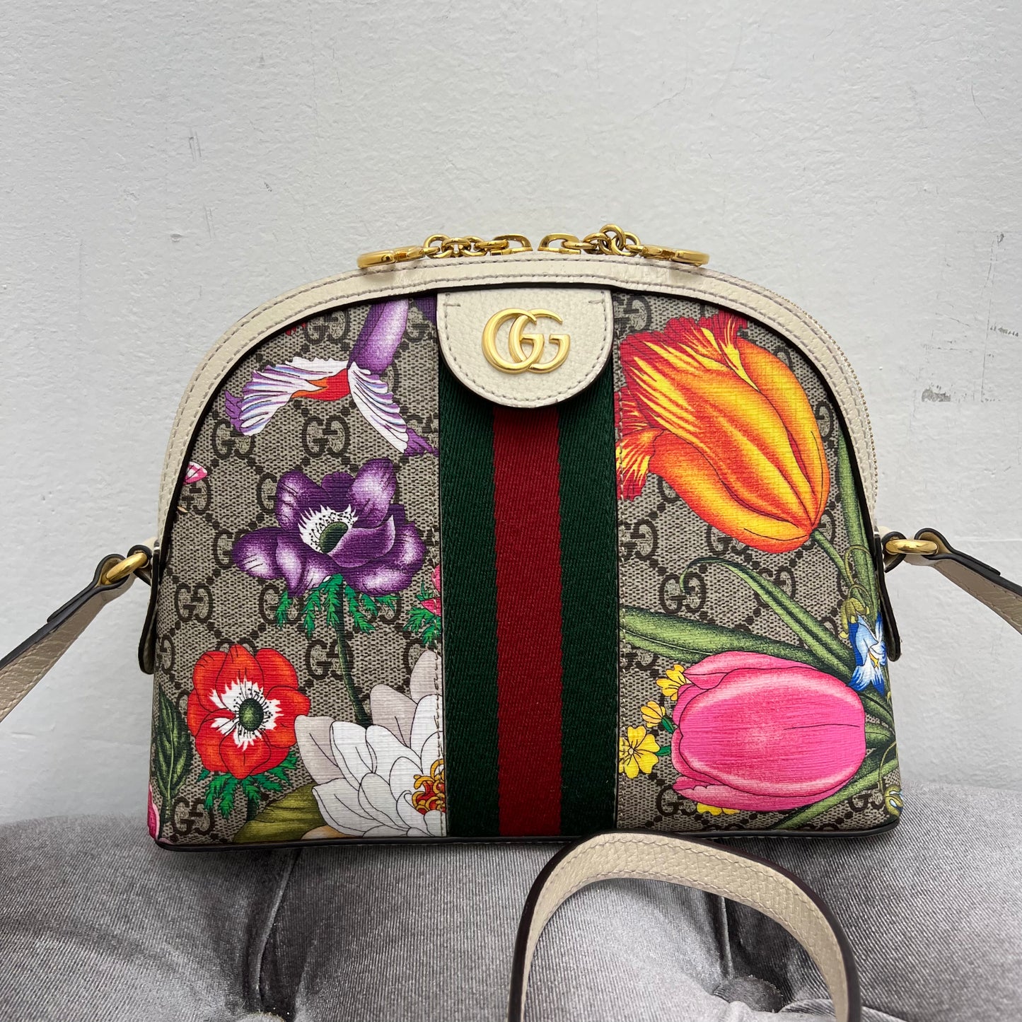 Gucci GG Monogram Ophidia Crossbody Bag Floral