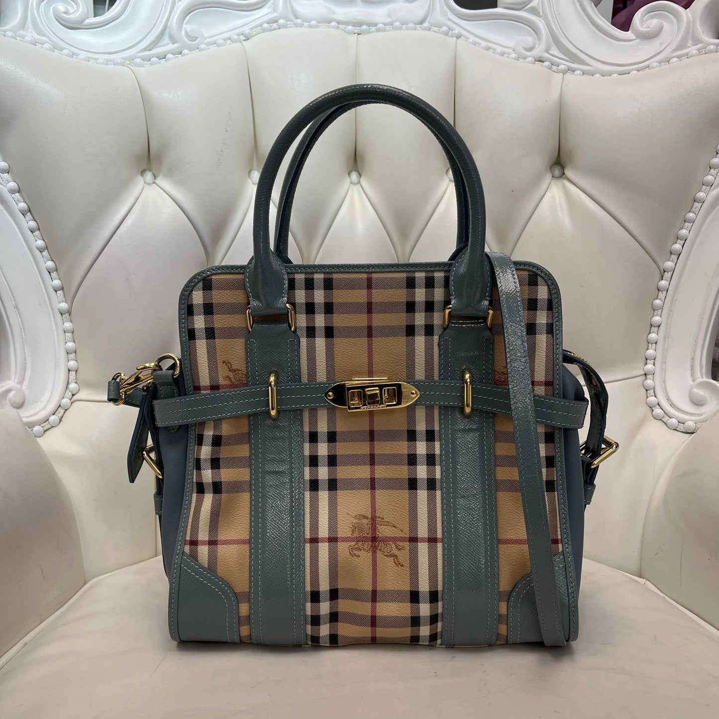 Burberry Eucalyptus 2 Way Bag