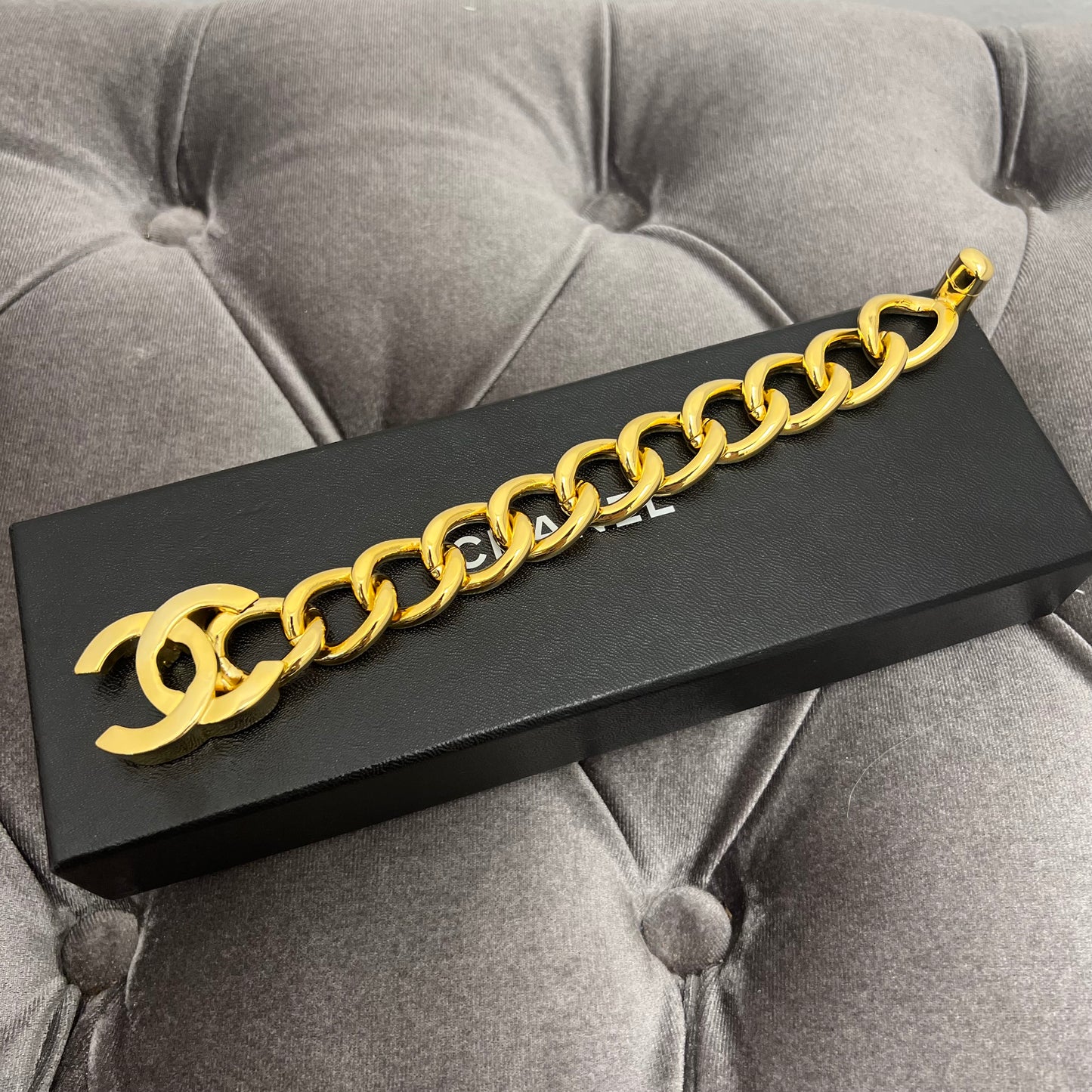 Chanel Vintage Logo Bracelet