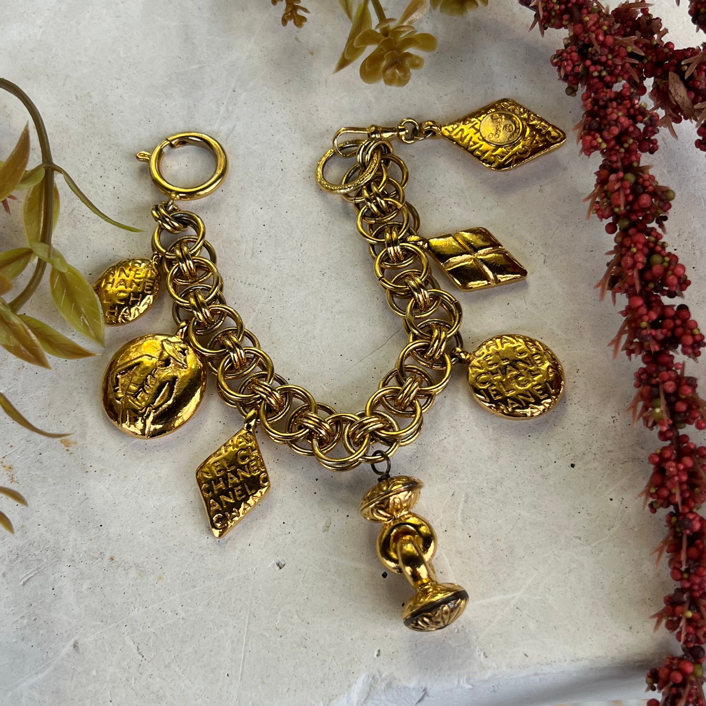 Chanel Vintage Charm Bracelet