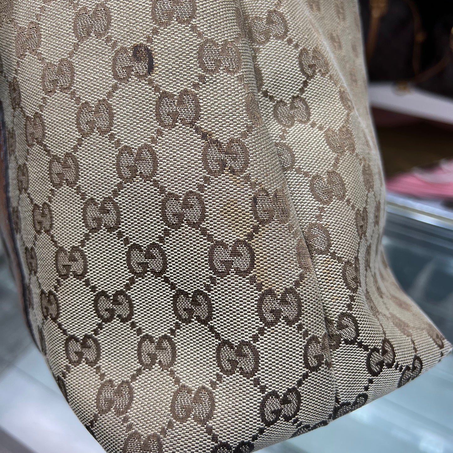 Gucci Canvas Shoulder Bag
