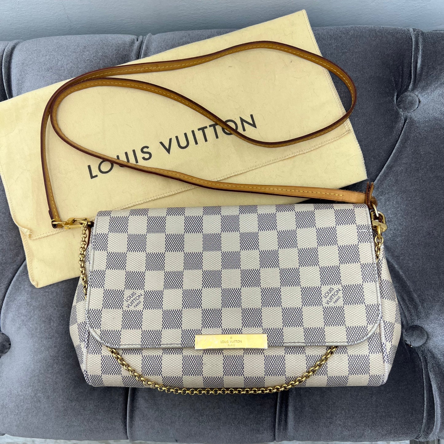 Louis Vuitton Favorite MM Damier Azur