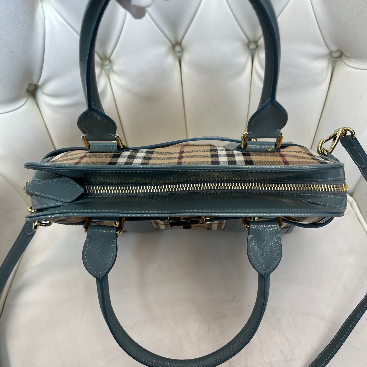 Burberry Eucalyptus 2 Way Bag