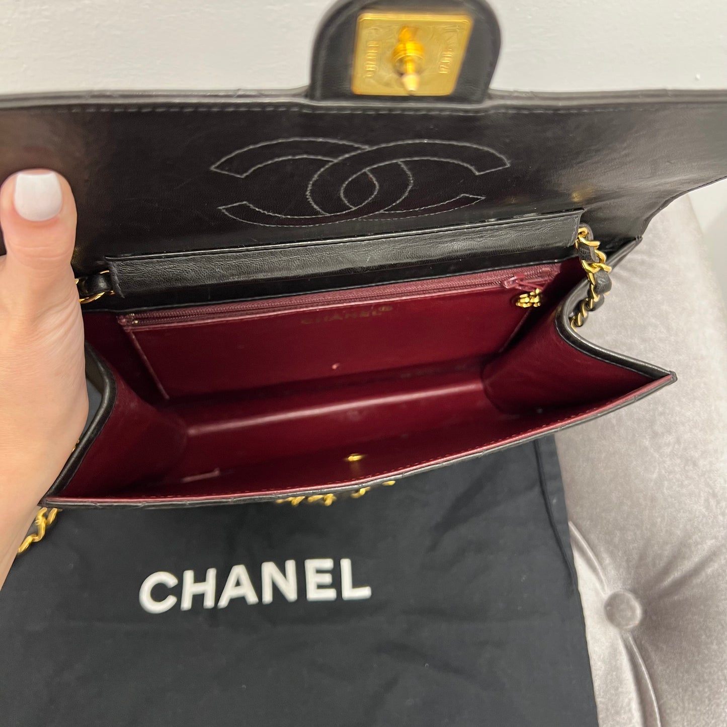 Chanel Vintage Single Flap Shoulder Bag